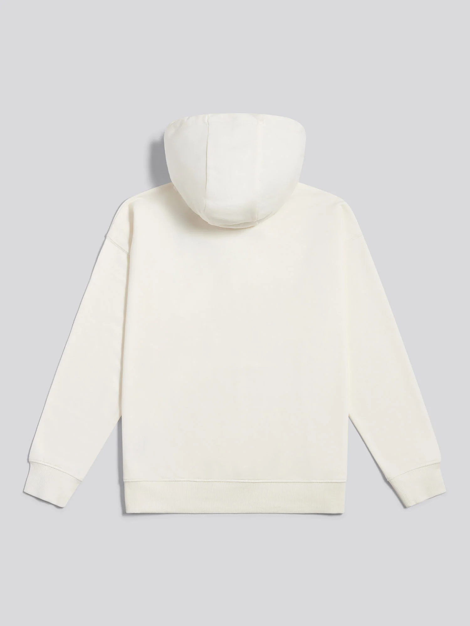 Womens Double Horsemen Hoodie in Marshmallow - Image 6