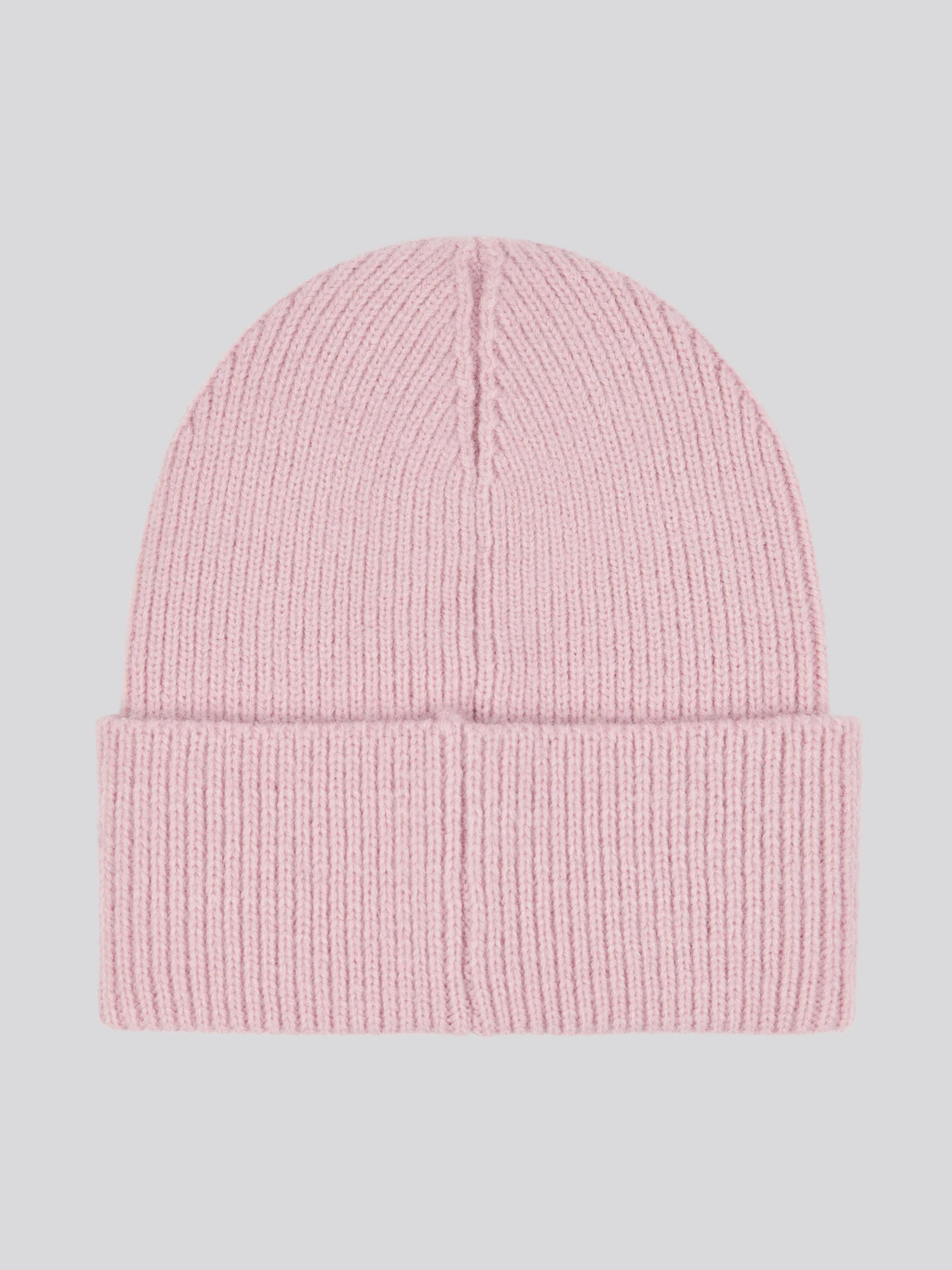 Womens Double Horsemen Knit Beanie in Bleached Mauve