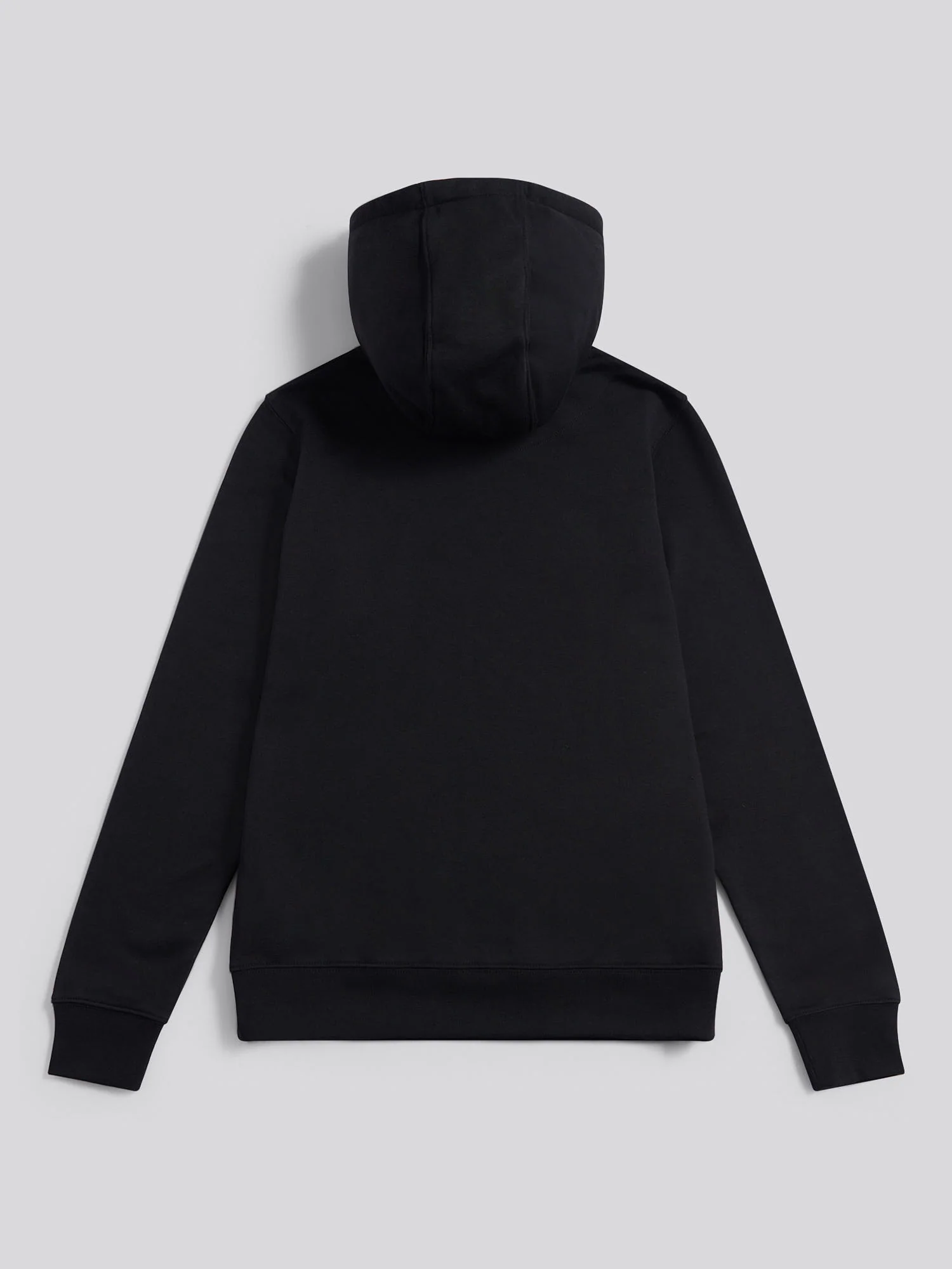 Womens Double Horsemen Loopback Hoodie in Black - Image 6