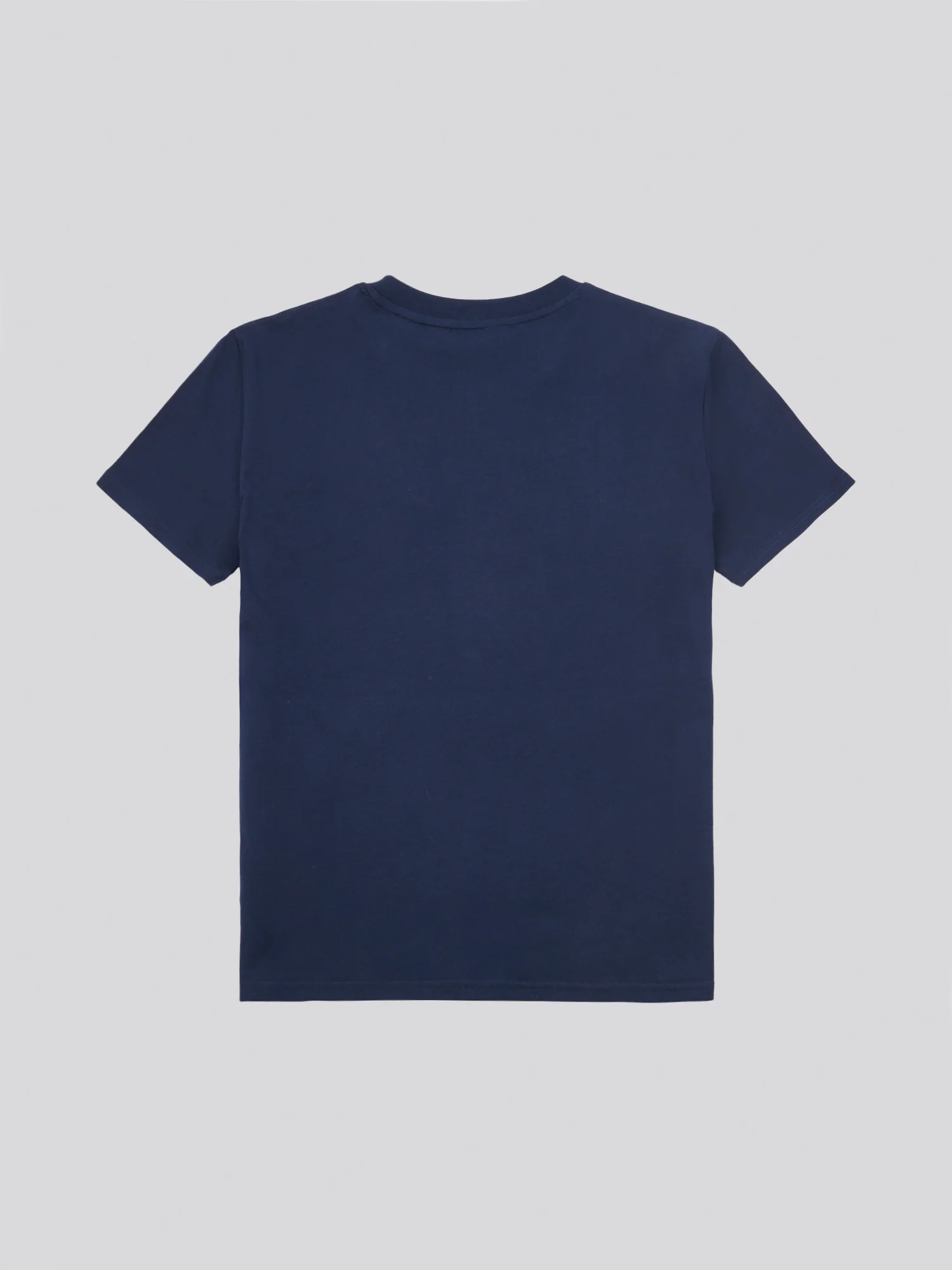 Womens Double Horsemen Print Crew Neck T-Shirt in Navy Iris - Image 6