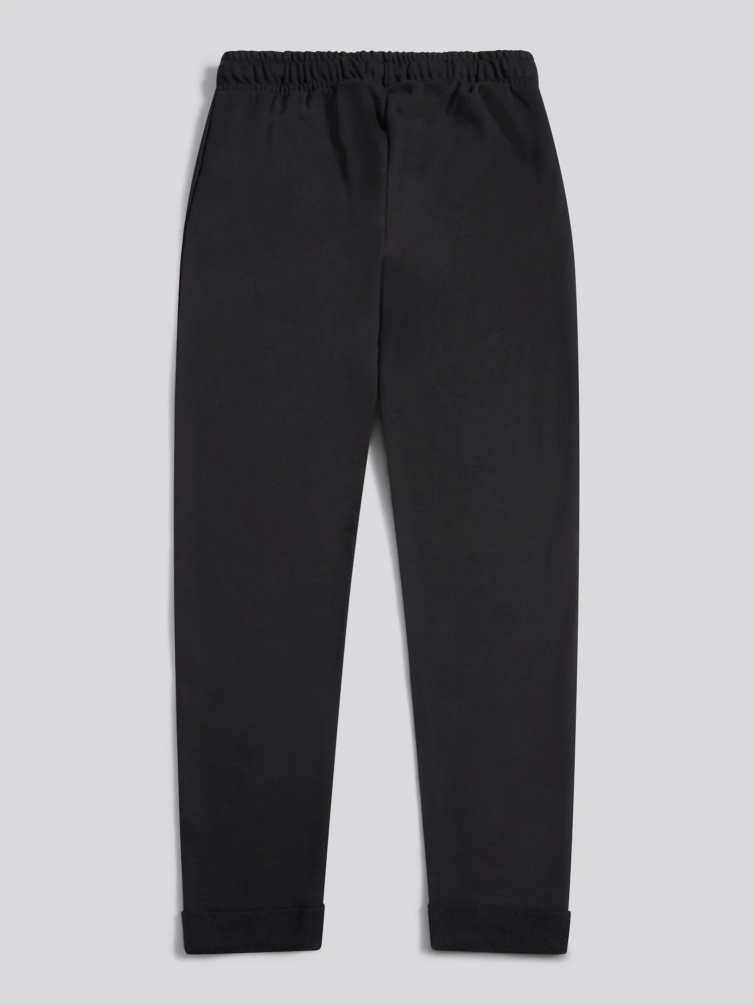 Womens Double Horsemen Roll Cuff Jogger in Black - Image 7