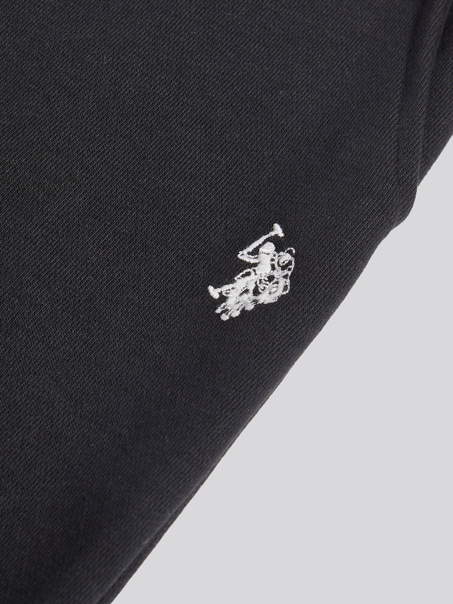 Womens Double Horsemen Roll Cuff Jogger in Black - Image 8