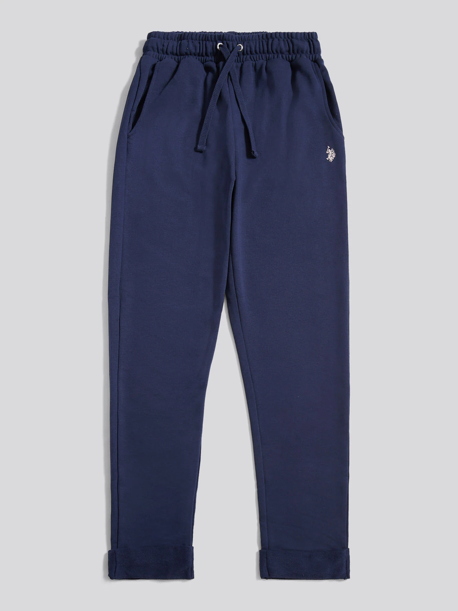 Womens Double Horsemen Roll Cuff Jogger in Navy Iris - Image 5