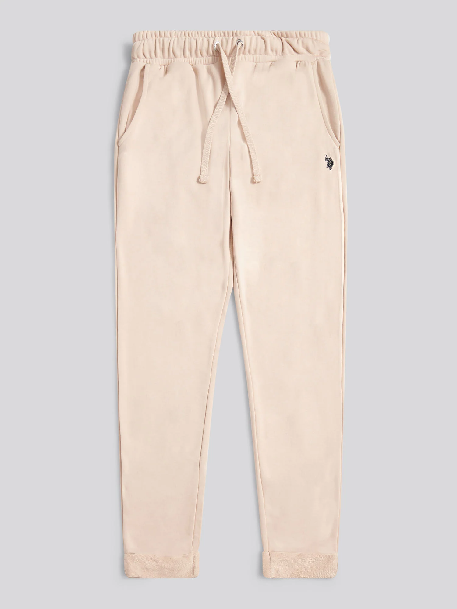 Womens Double Horsemen Roll Cuff Jogger in Smoke Gray - Image 5