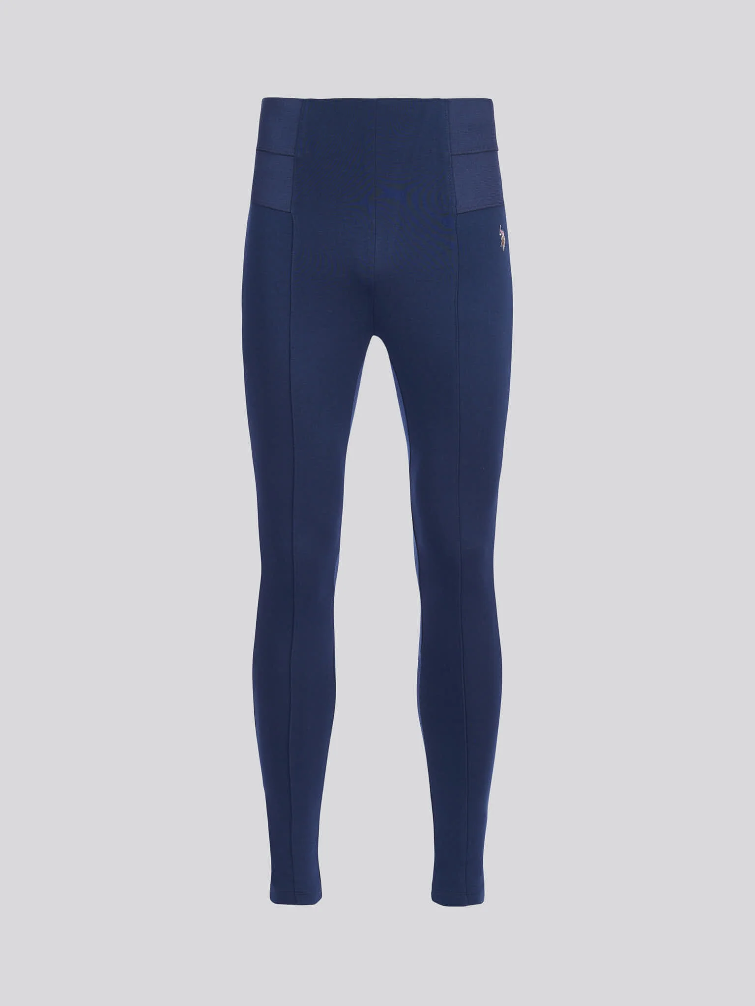 Womens Elastic Waistband Legging Navy Iris - Image 5