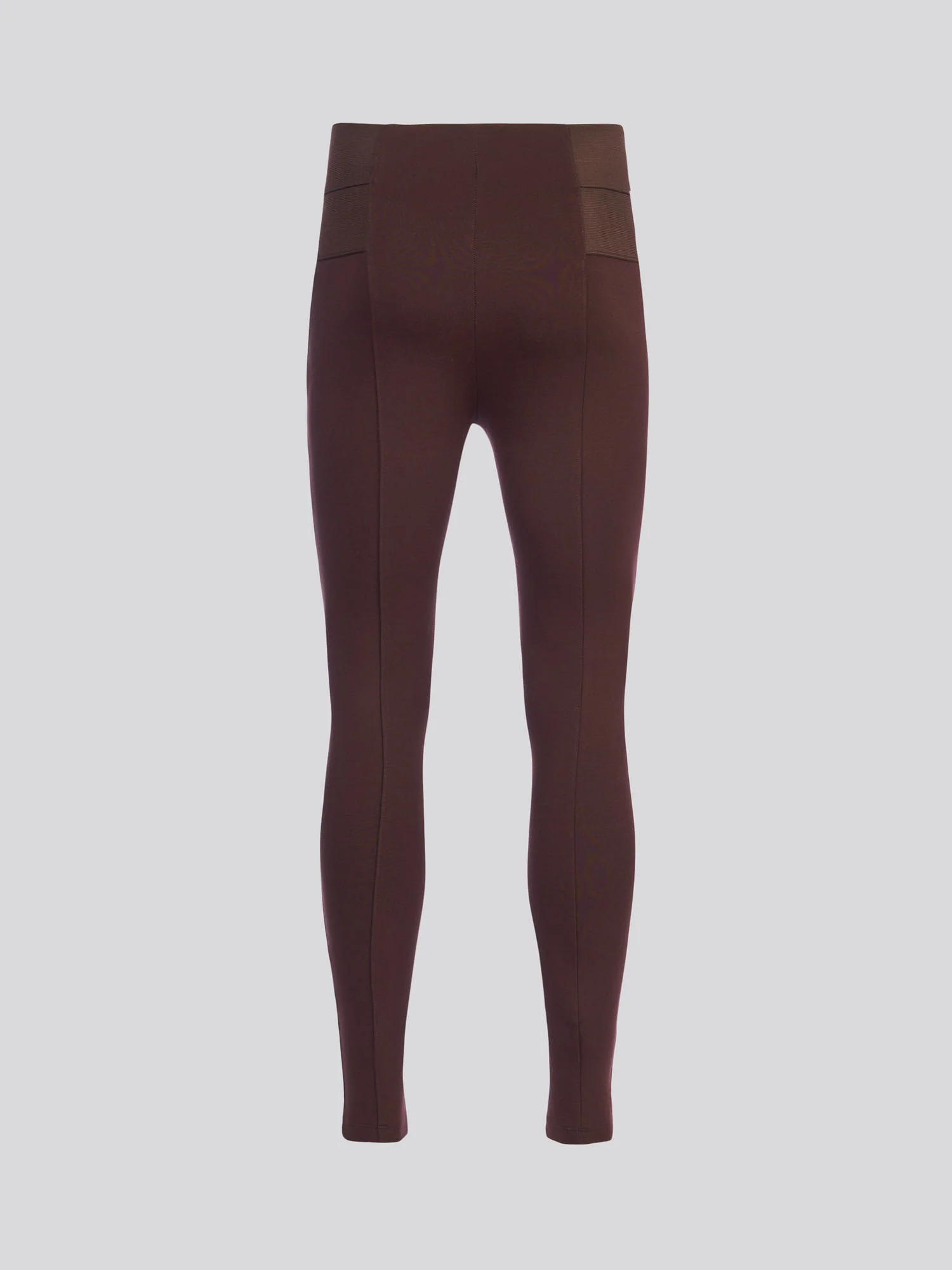 Womens Elastic Waistband Legging Puce - Image 7