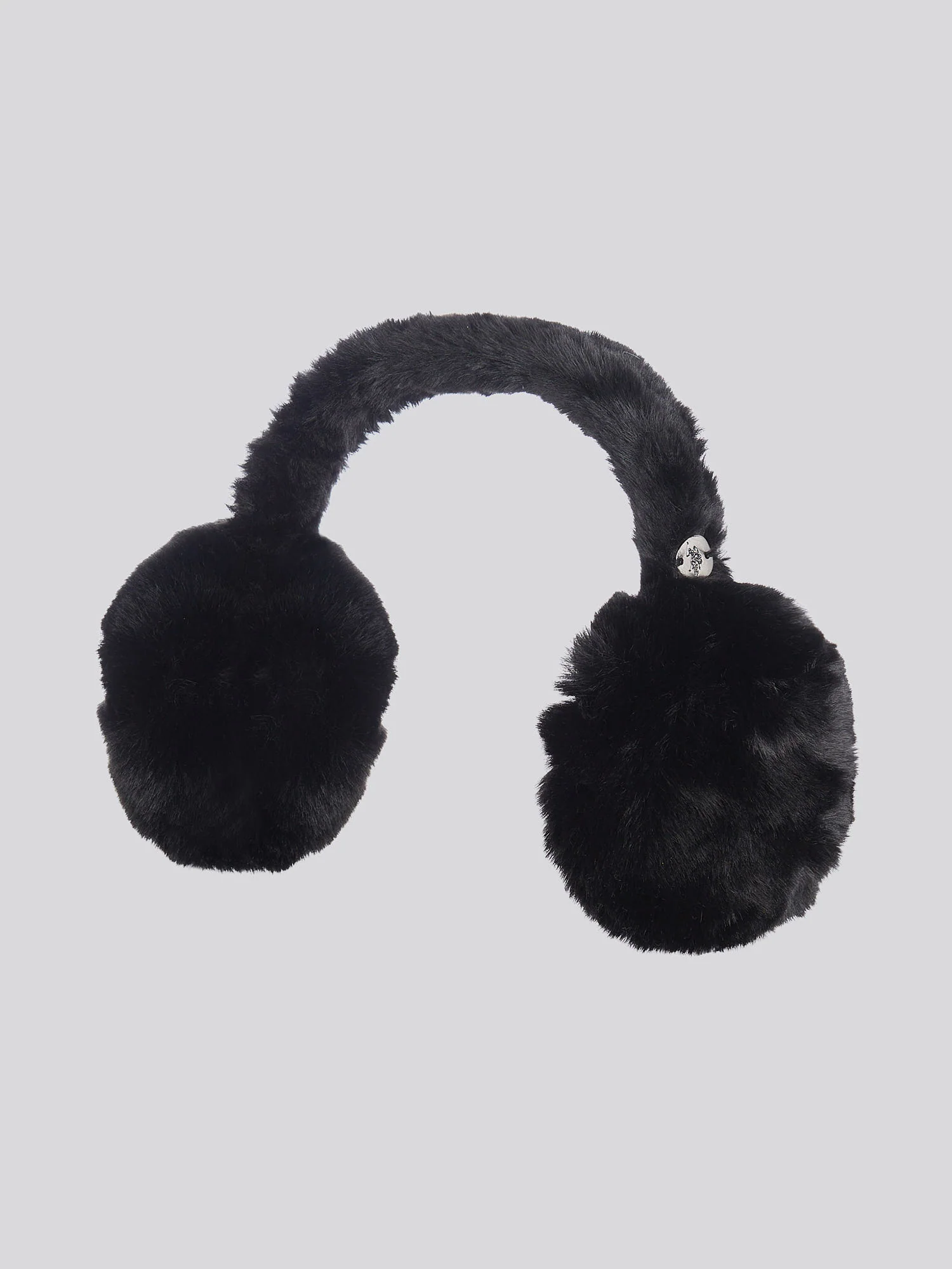 Womens Faux Fur Earmuffs in Black - Image 4