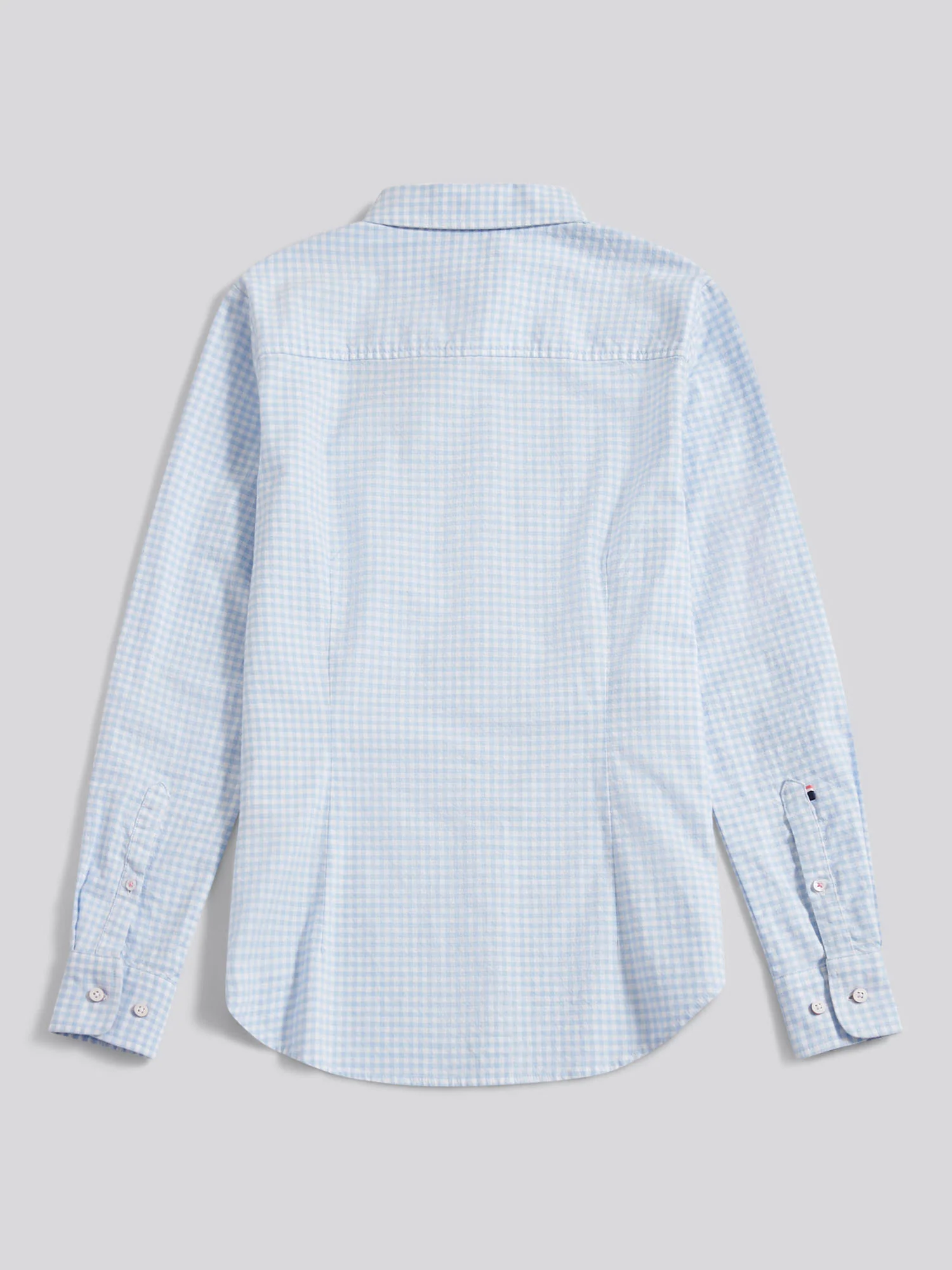 Womens Gingham Classic Fit Shirt in Windsurfer - Image 7