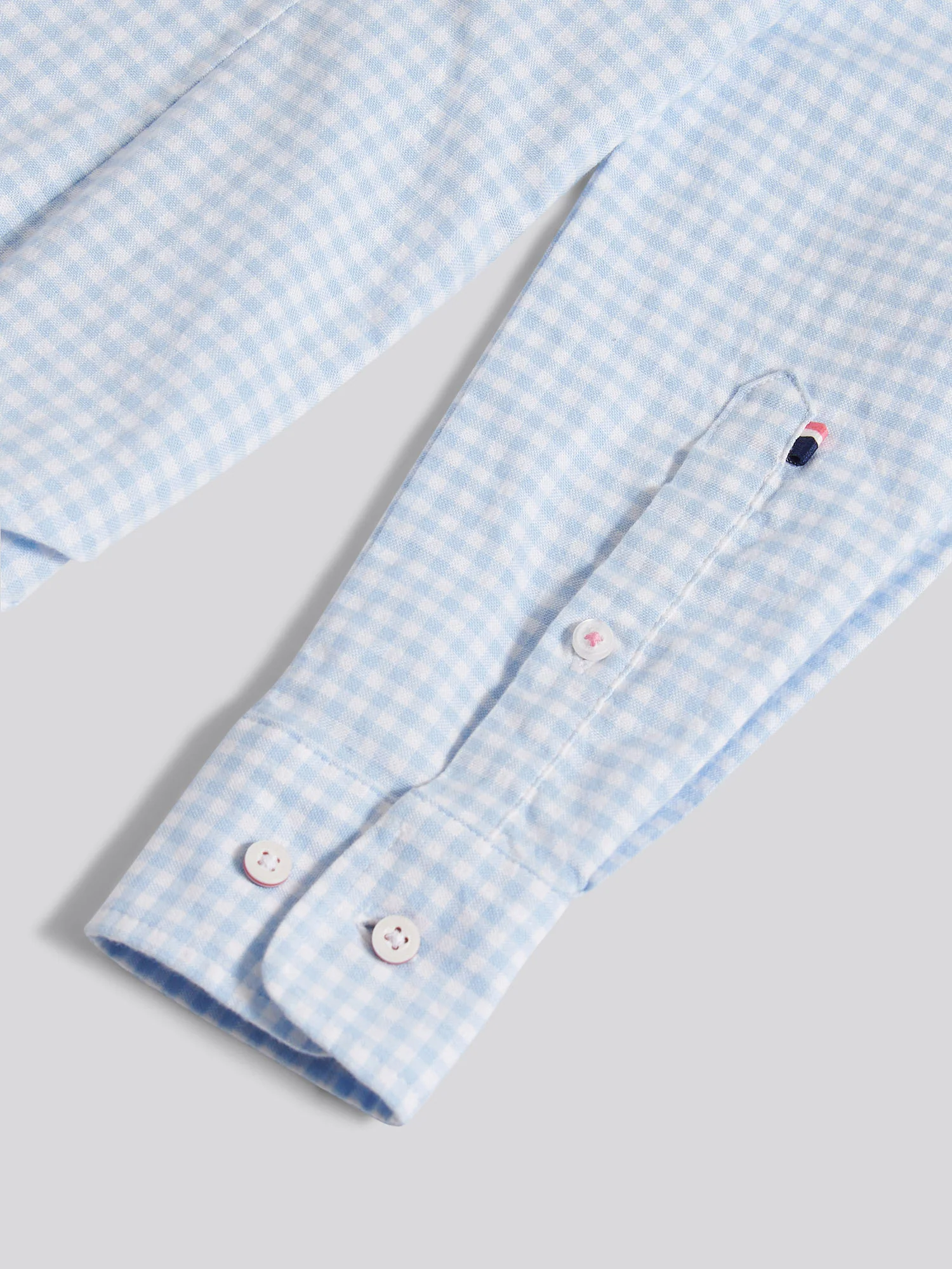 Womens Gingham Classic Fit Shirt in Windsurfer - Image 9