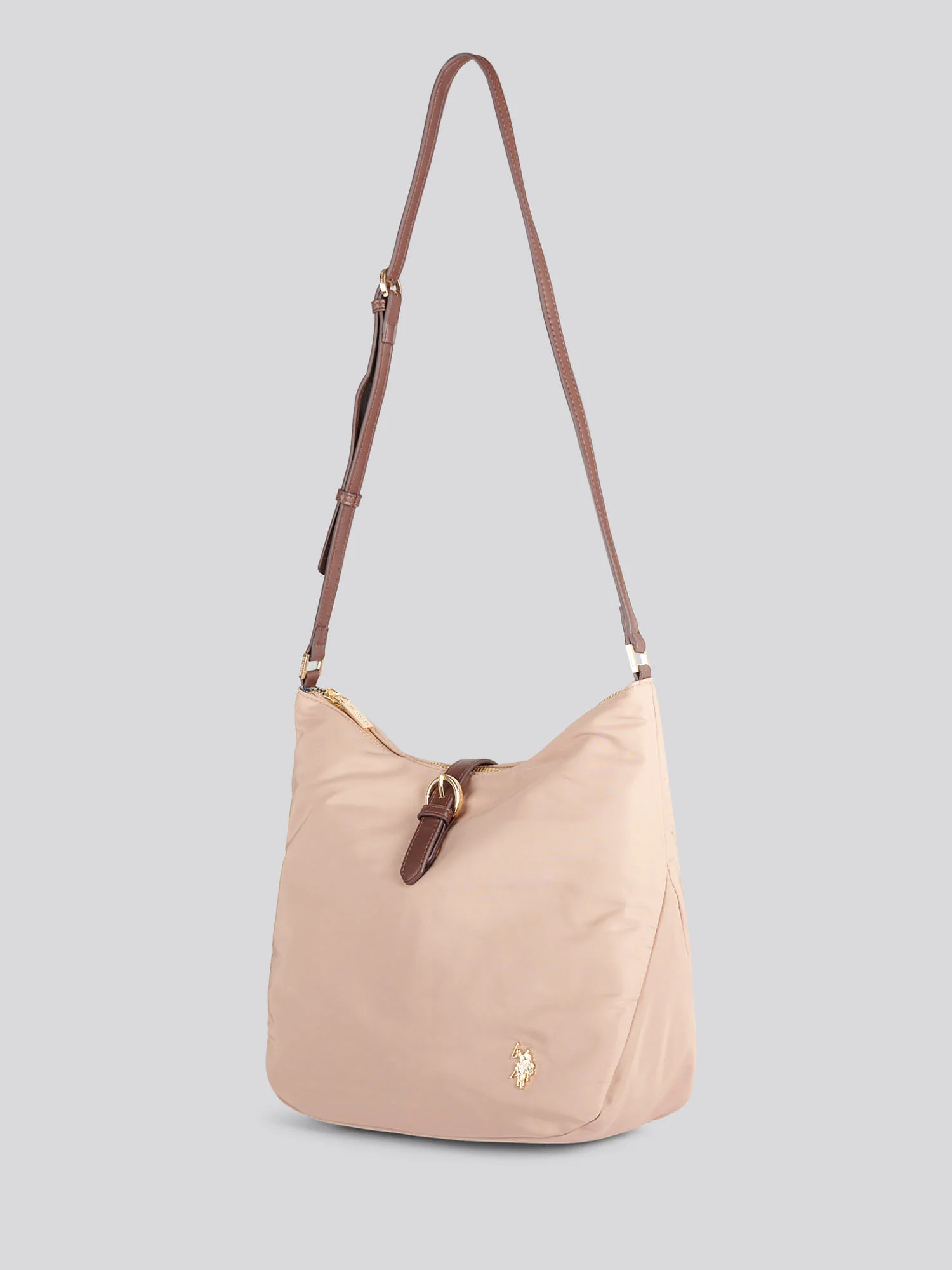 U.S. Polo Assn. Womens Houston Hobo Bag Warm Taupe - Image 2