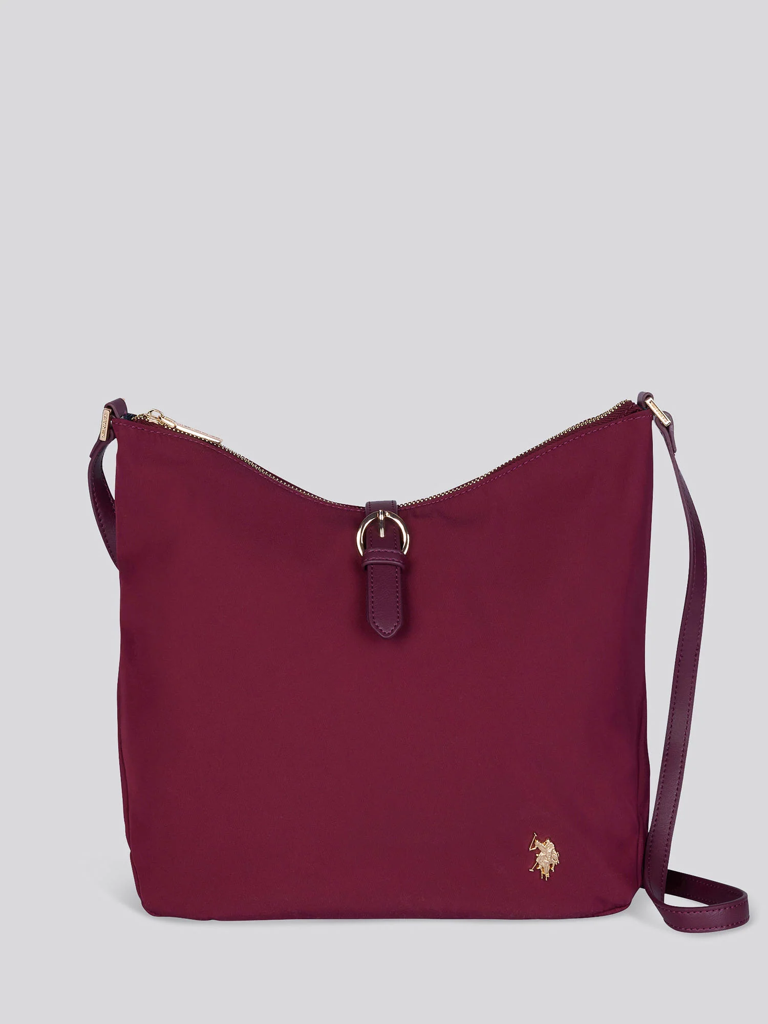 U.S. Polo Assn. Womens Houston Hobo Bag Wine