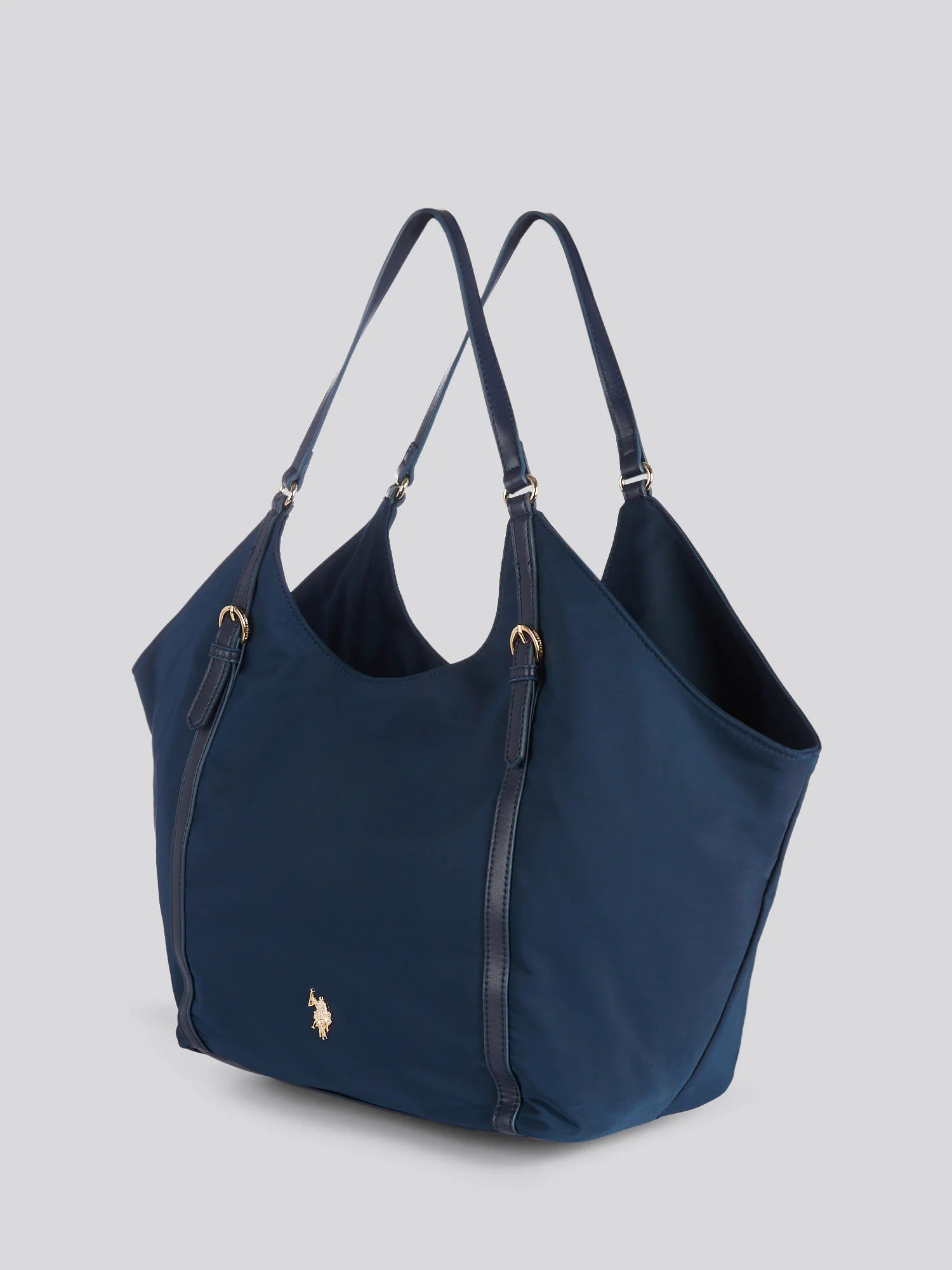 U.S. Polo Assn. Womens Houston Large Double Handle Bag Navy - Image 2