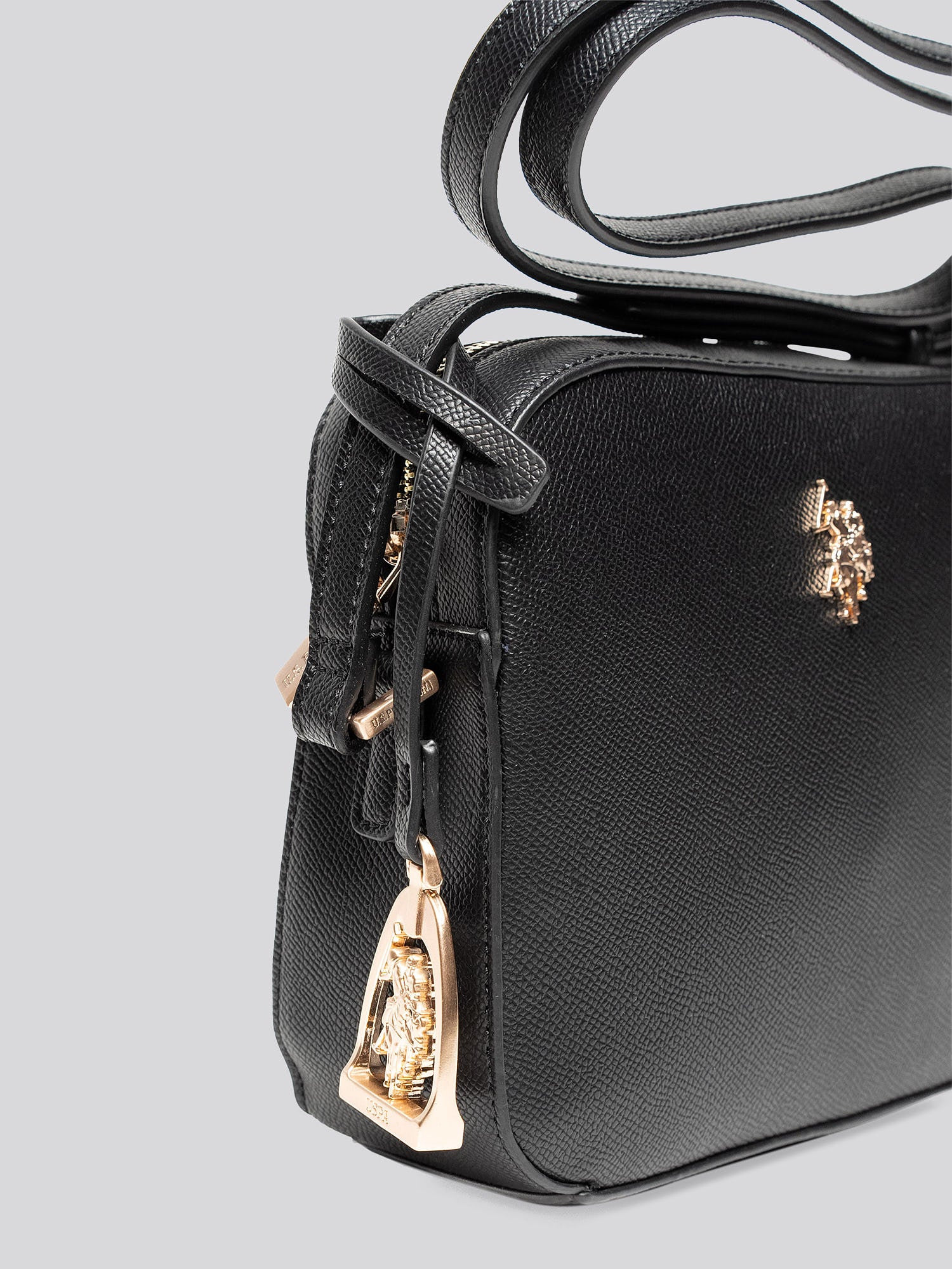 U.S. Polo Assn. Womens Jones Crossbody Bag Black - Image 3