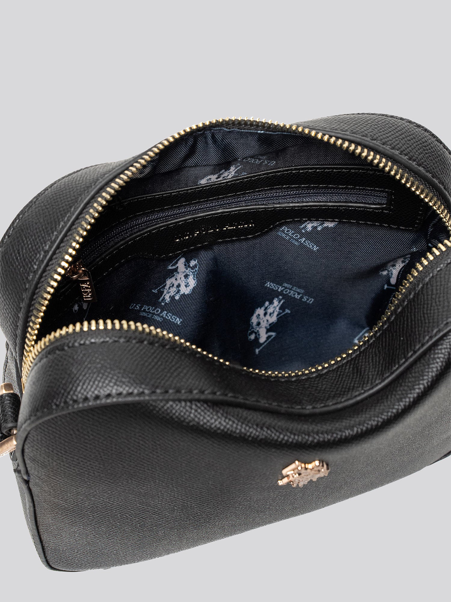 U.S. Polo Assn. Womens Jones Crossbody Bag Black - Image 4