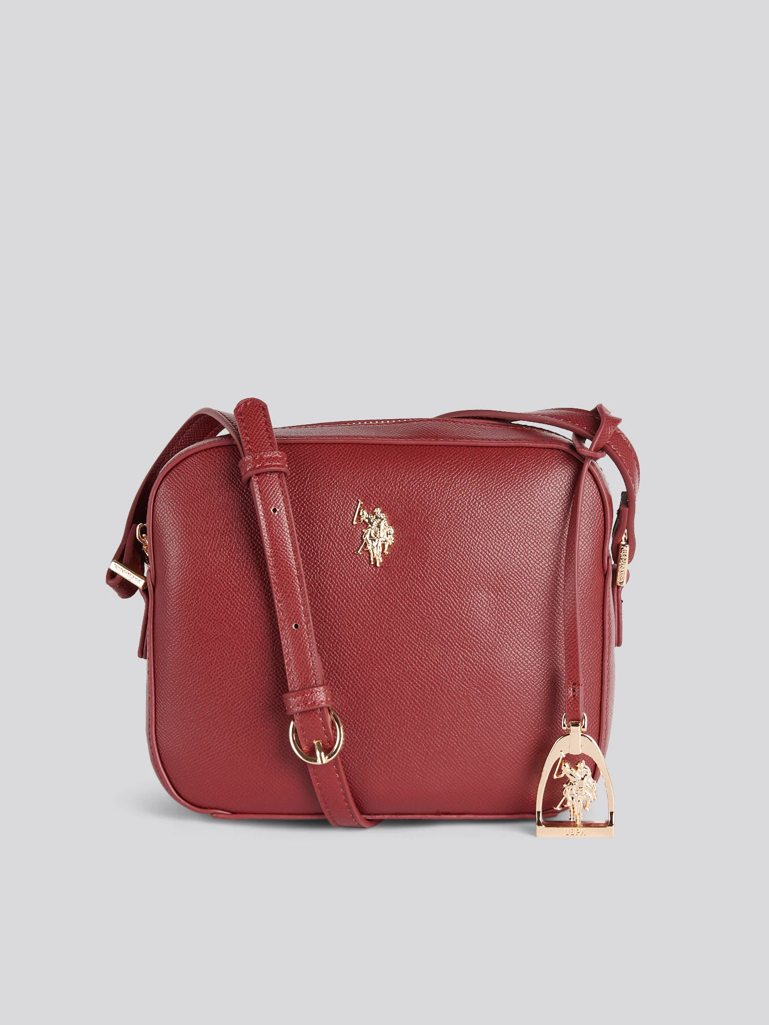 U.S. Polo Assn. Womens Jones Crossbody Bag Wine