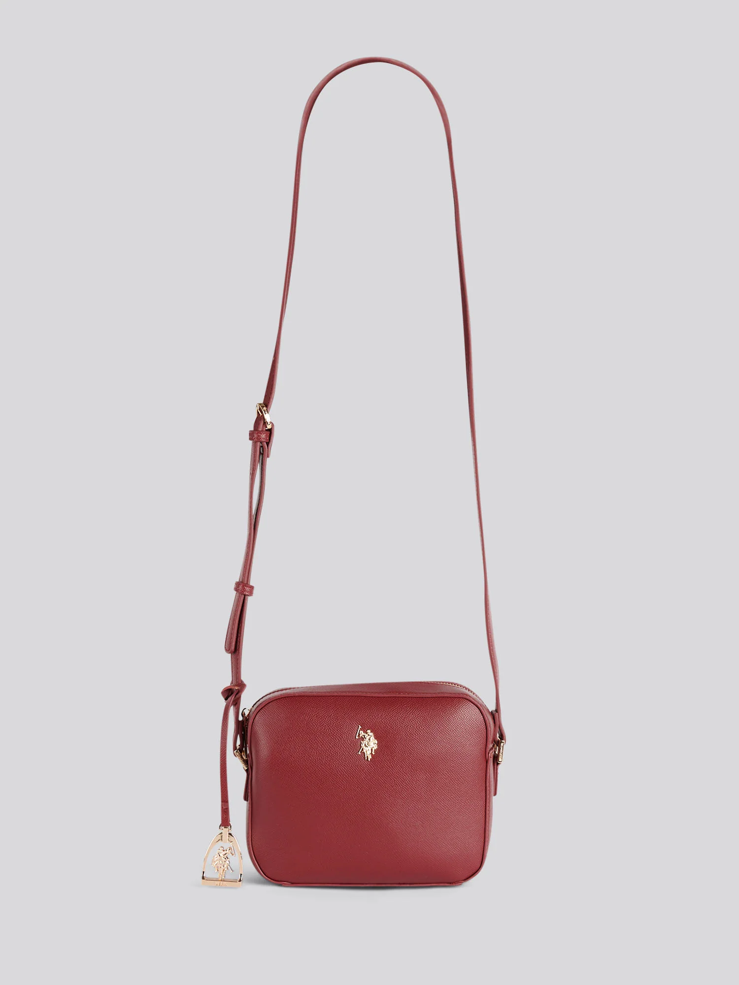 U.S. Polo Assn. Womens Jones Crossbody Bag Wine - Image 4