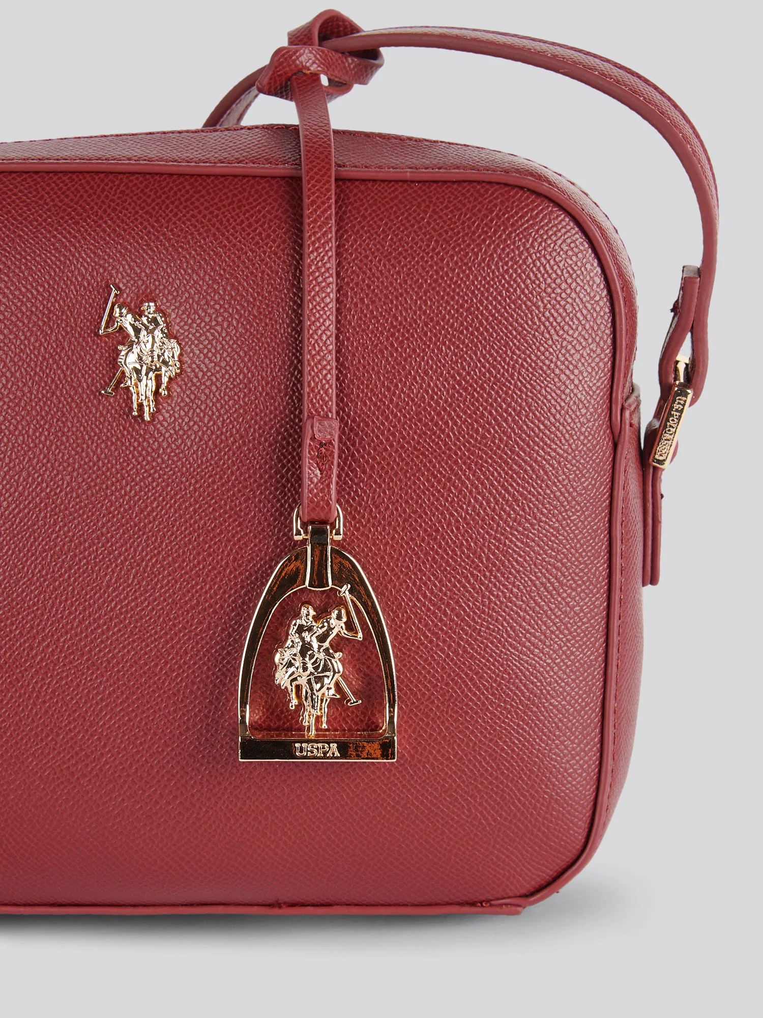 U.S. Polo Assn. Womens Jones Crossbody Bag Wine - Image 5