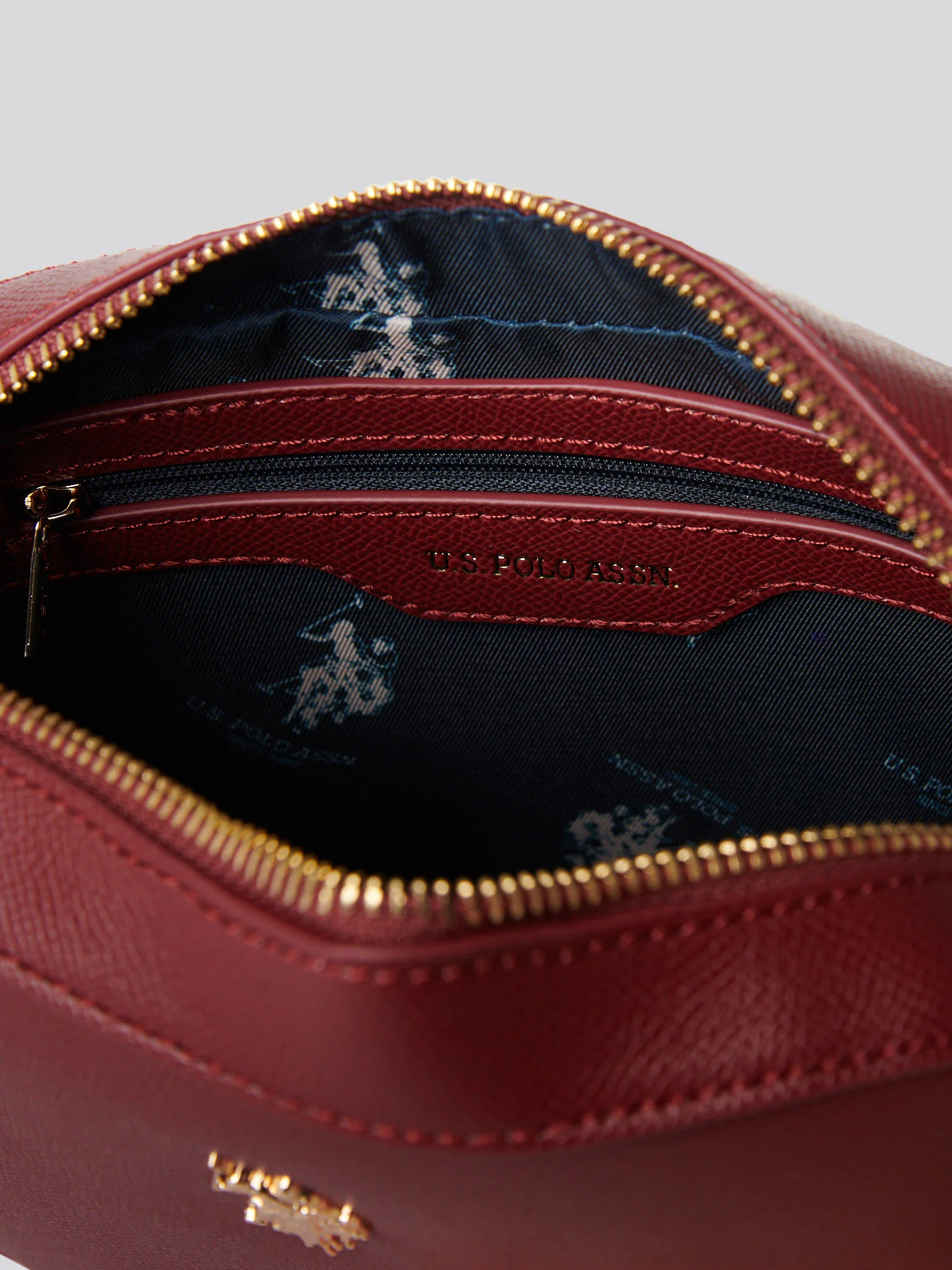 U.S. Polo Assn. Womens Jones Crossbody Bag Wine - Image 7