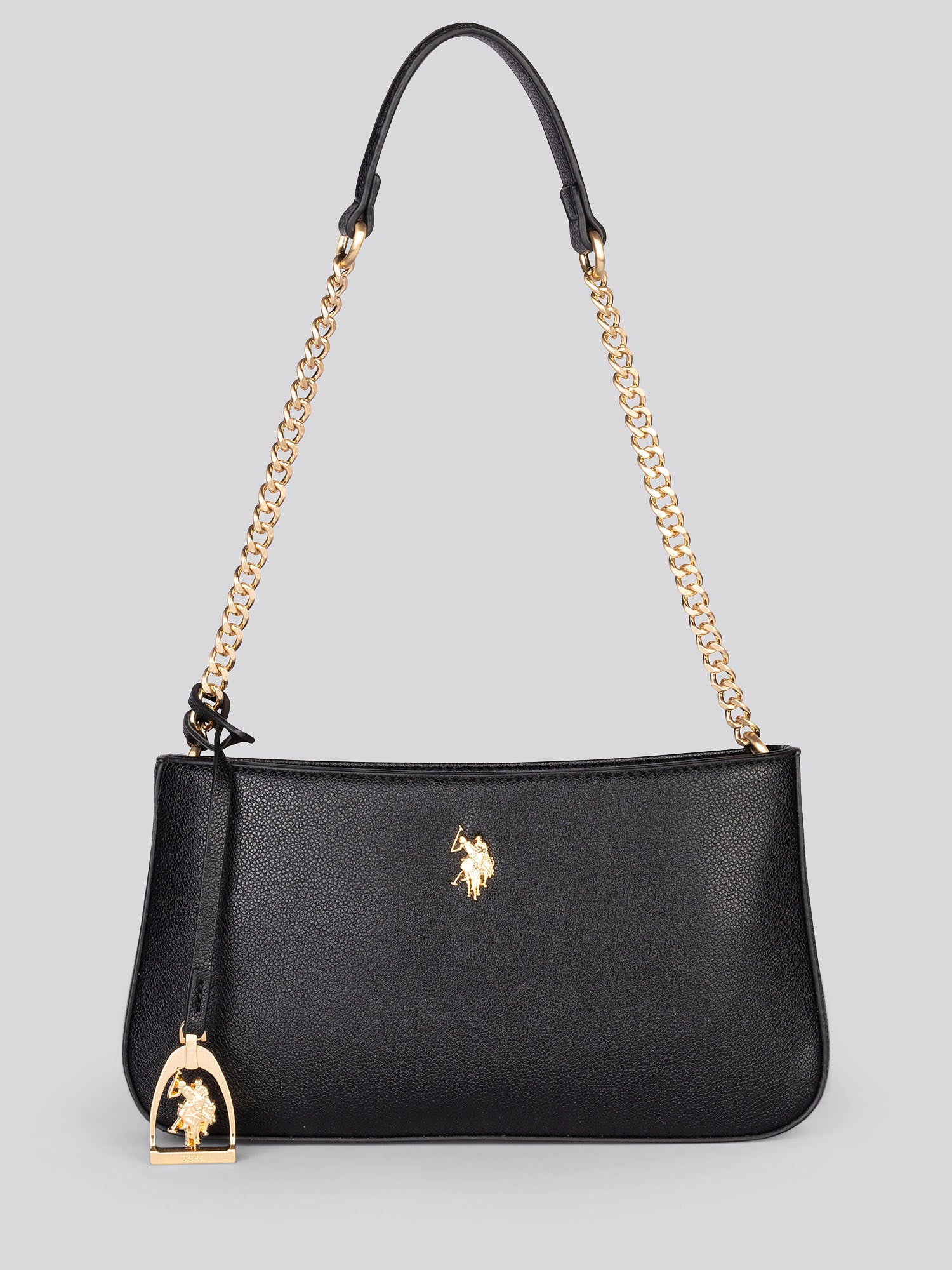 Womens Jones Small Hobo Bag w/ Chain in Black