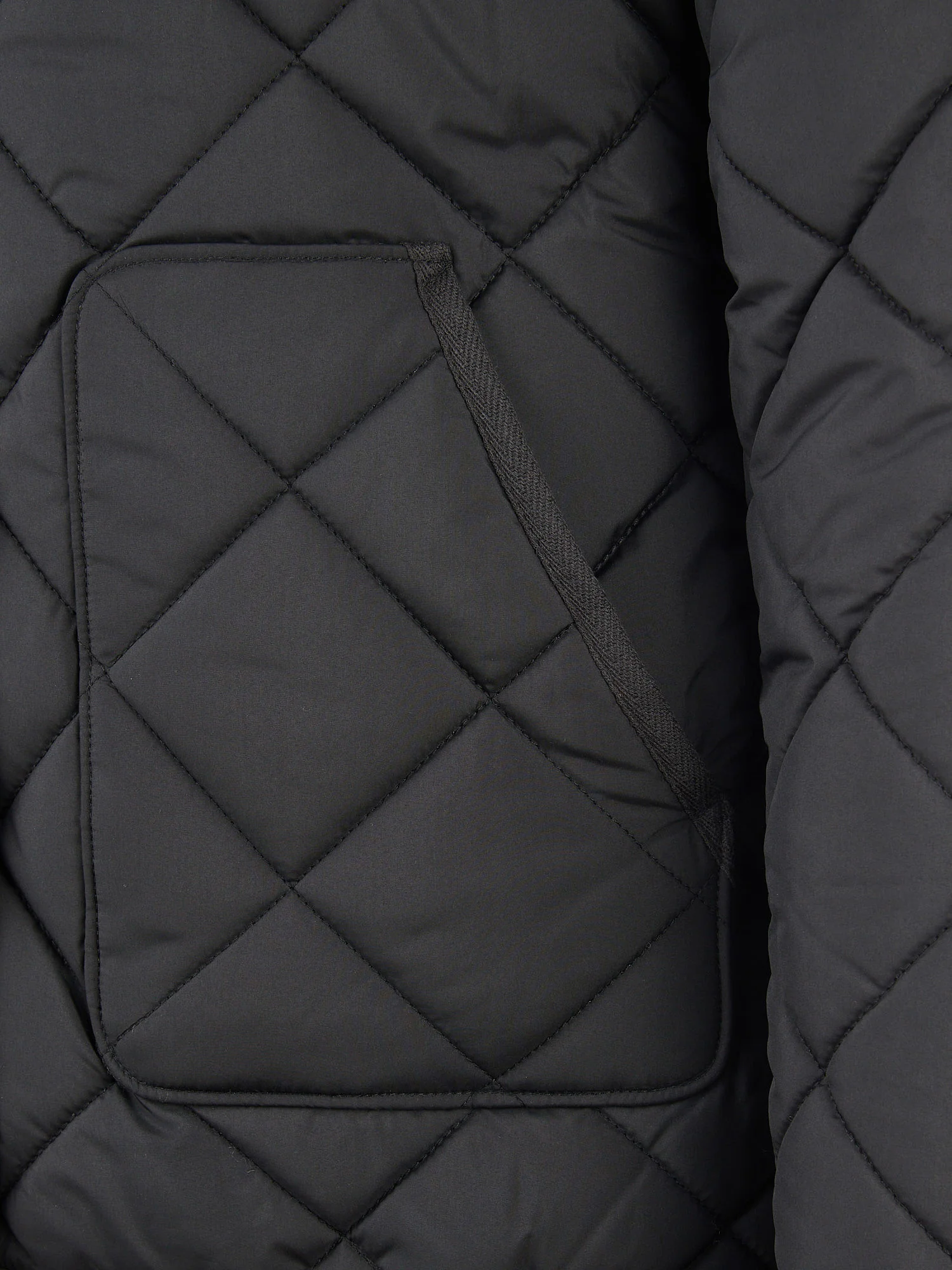 Womens Lightweight Quilted Jacket in Black - Image 11