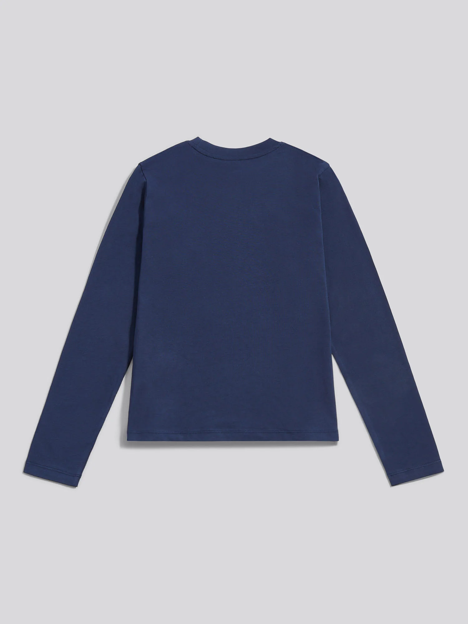 Womens Long Sleeve Pocket T-Shirt in Navy Iris - Image 8