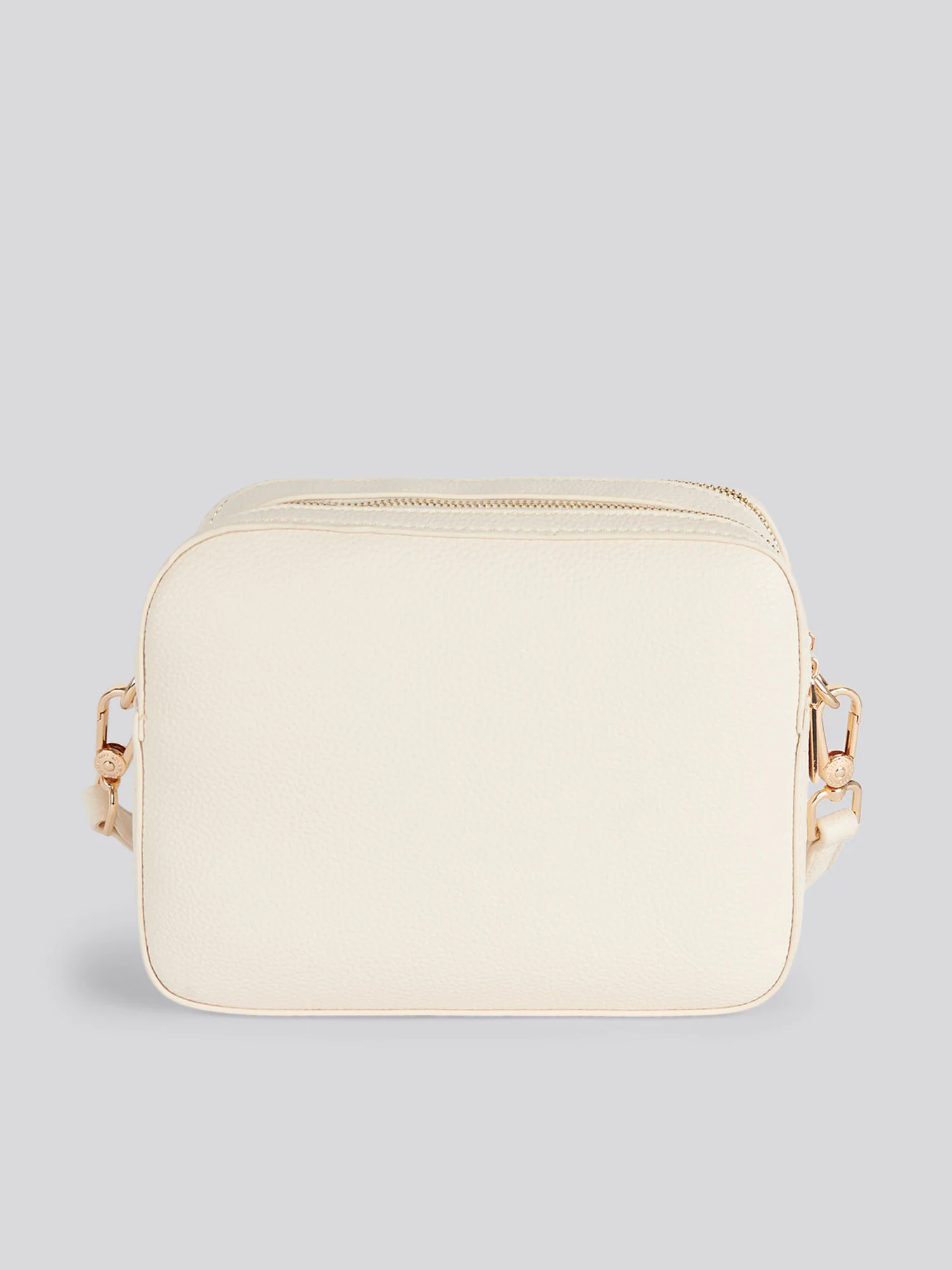 U.S. Polo Assn. Womens Mansion Double Zip Crossbody Bag Off White - Image 3