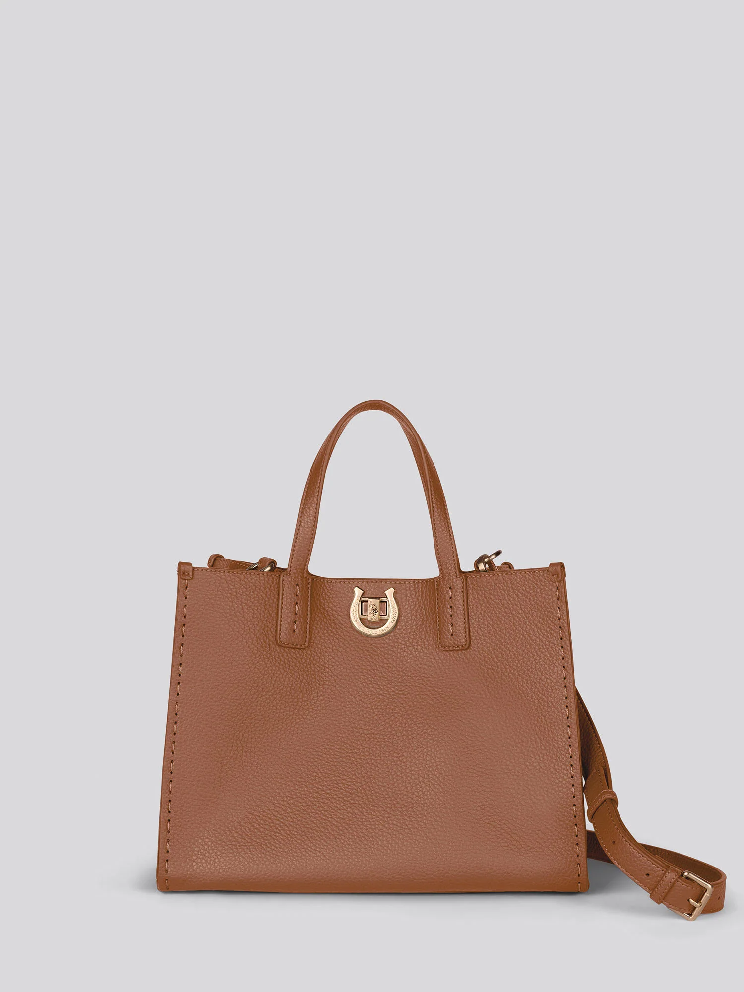 Womens Middleton Double Handle Bag in Camel - Image 4