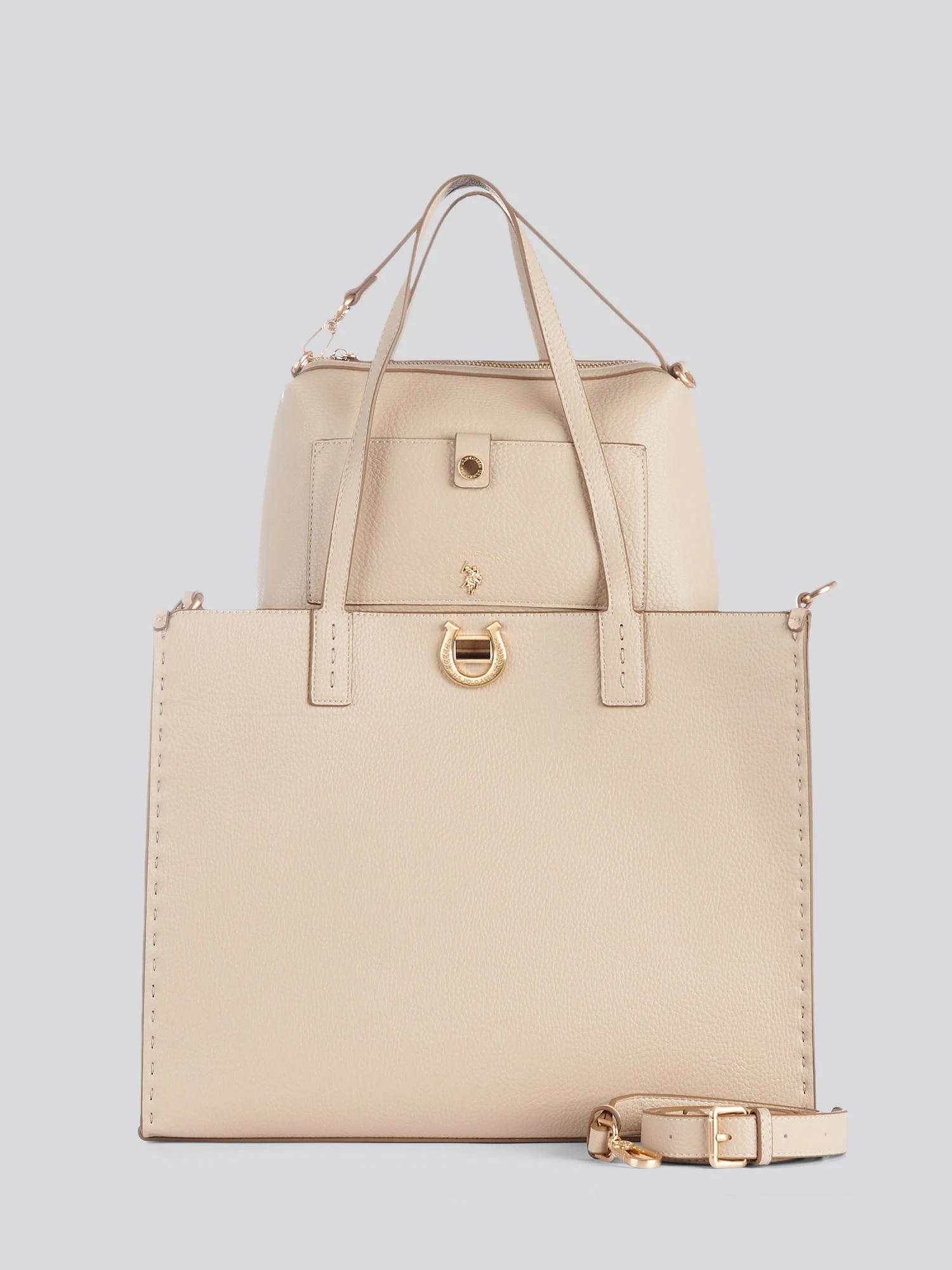Womens Middleton Large Shopping Bag in Beige - Image 2