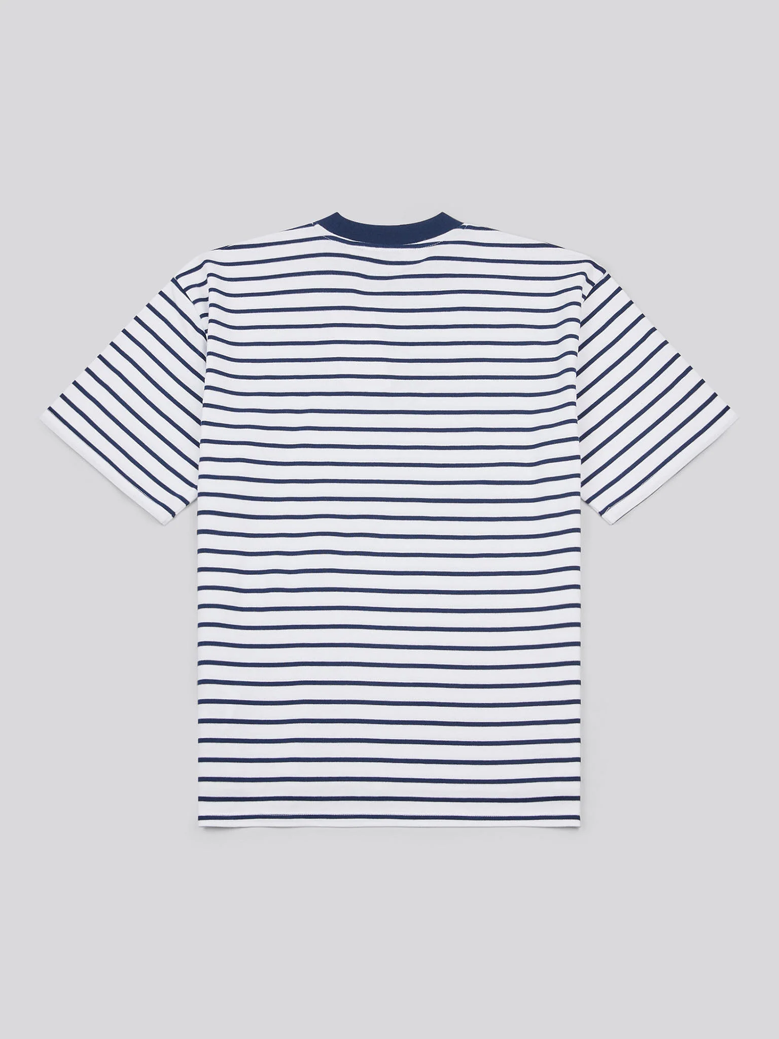 Womens Monogram Rope Stripe Shirt in Navy Iris - Image 6