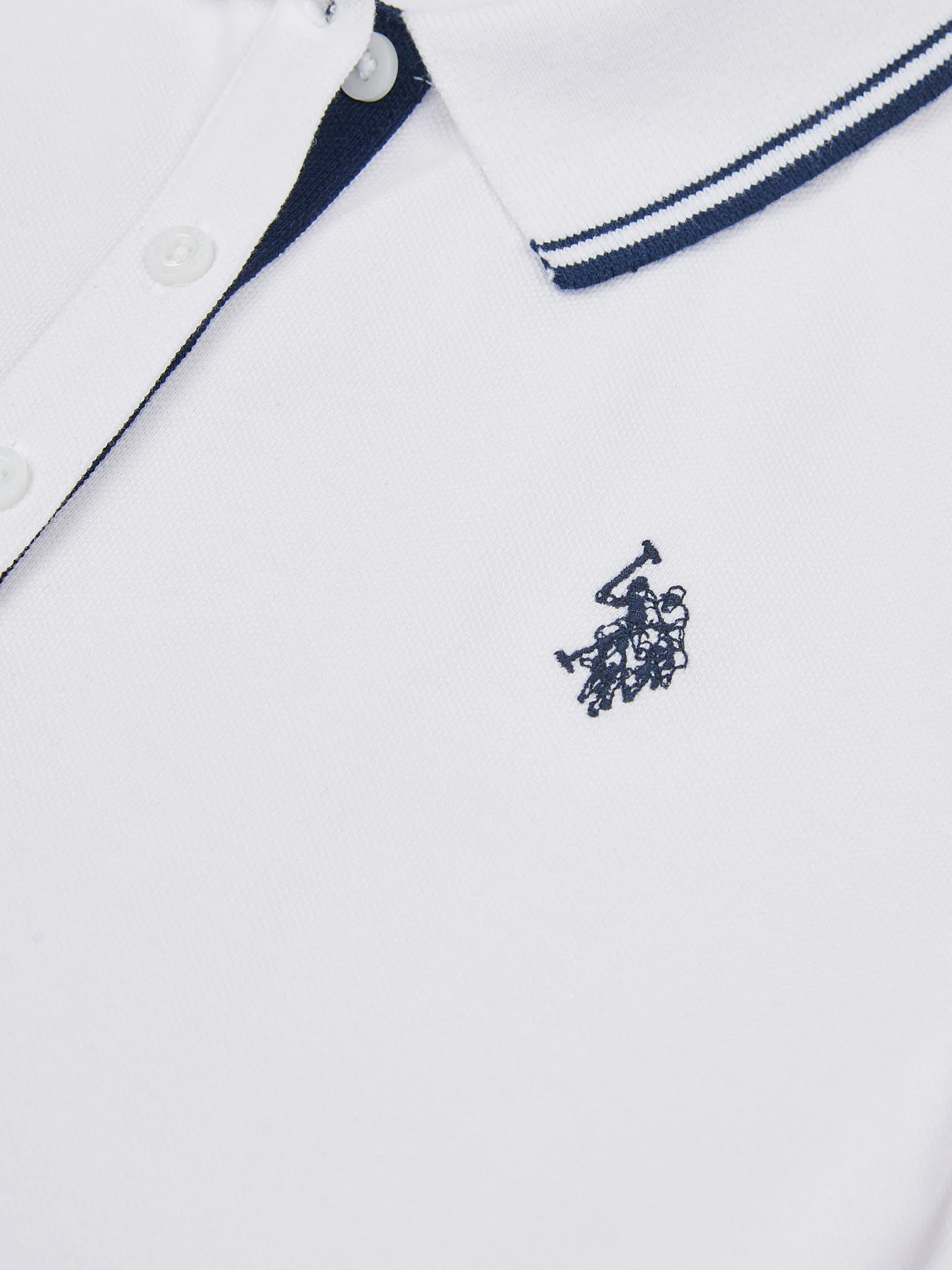 Womens Polo Dress Bright White - Image 6