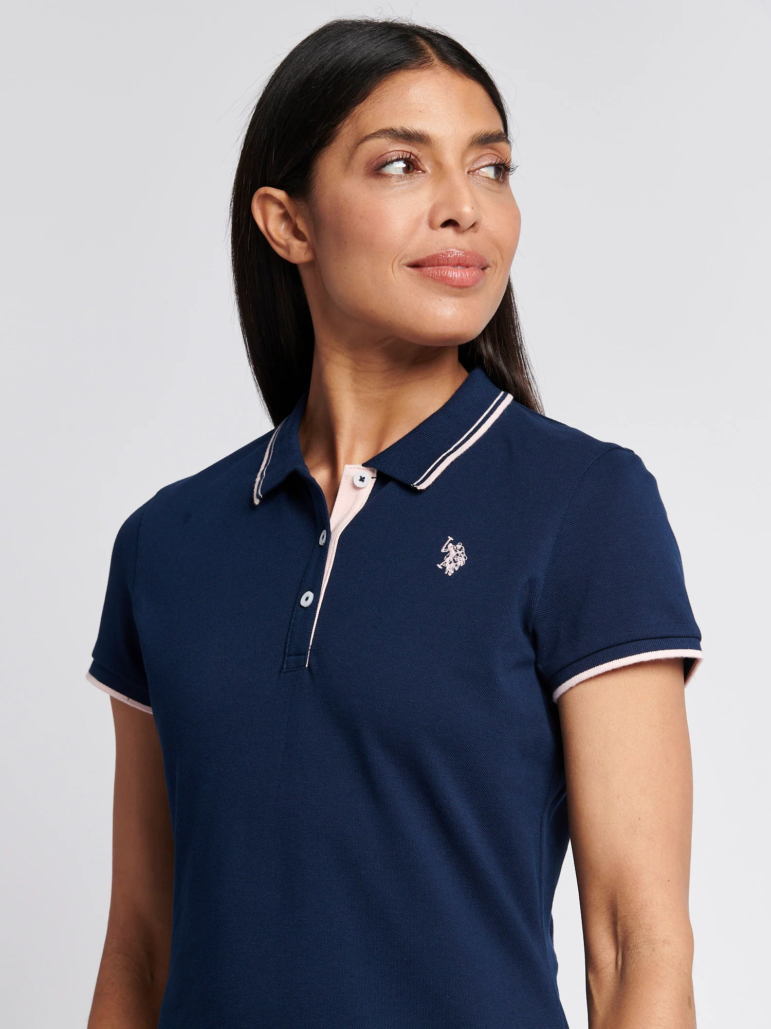 Womens Polo Dress Navy Iris - Image 2