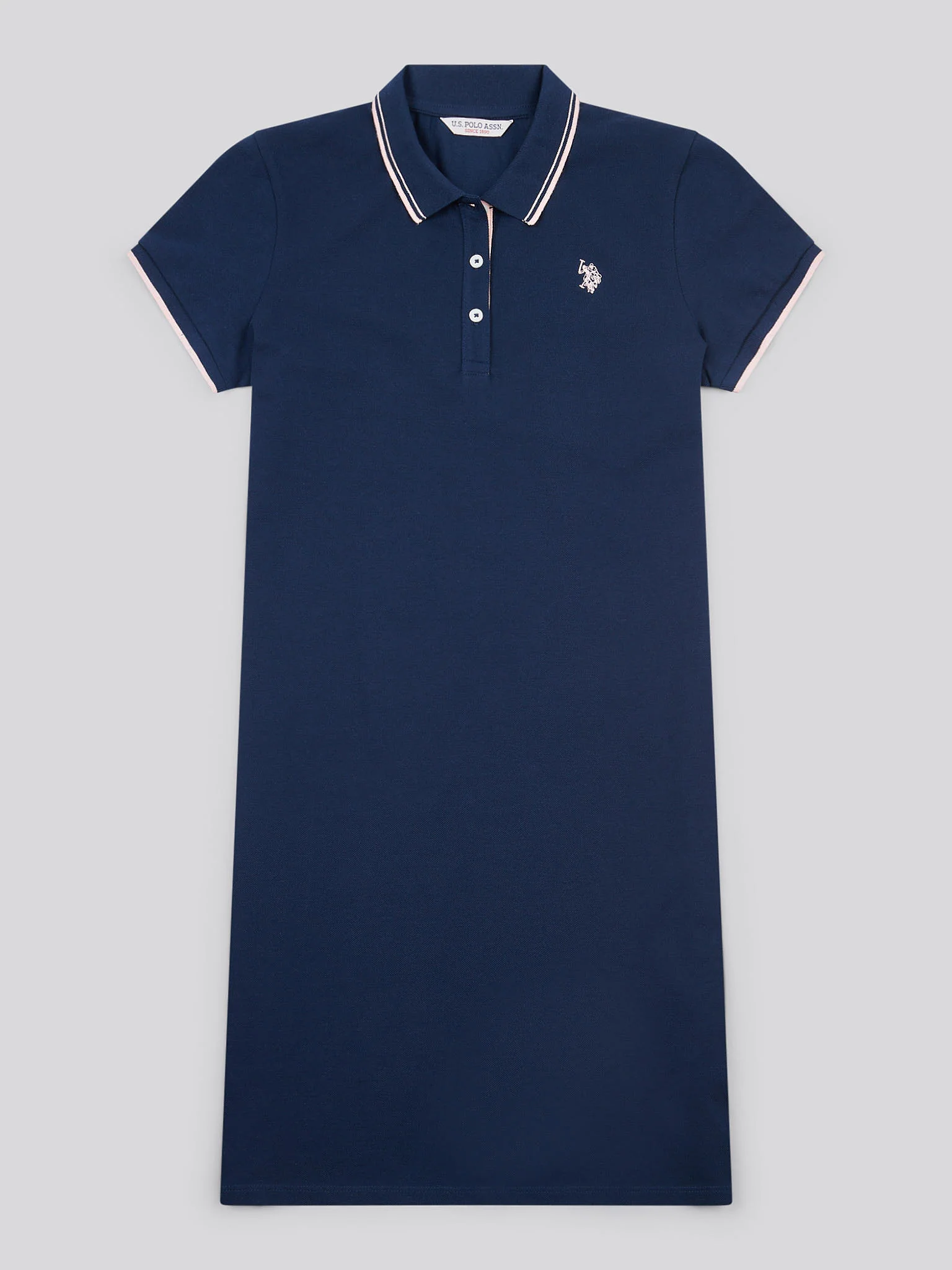 Womens Polo Dress Navy Iris - Image 4
