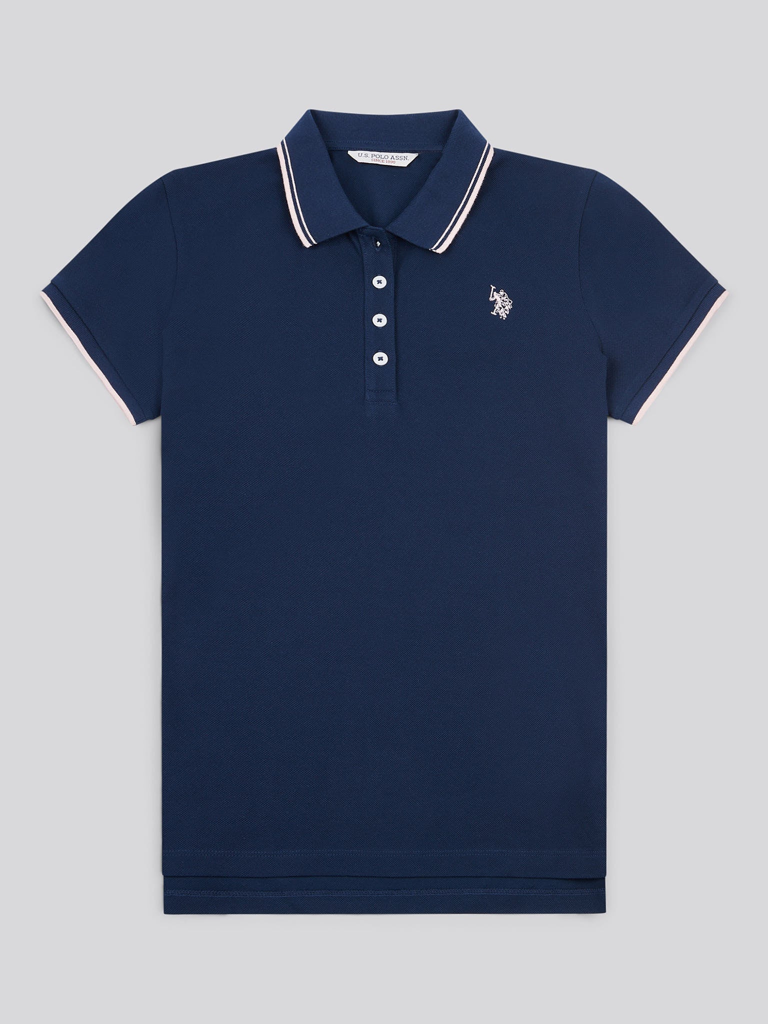 Womens Polo Shirt Navy Iris - Image 5