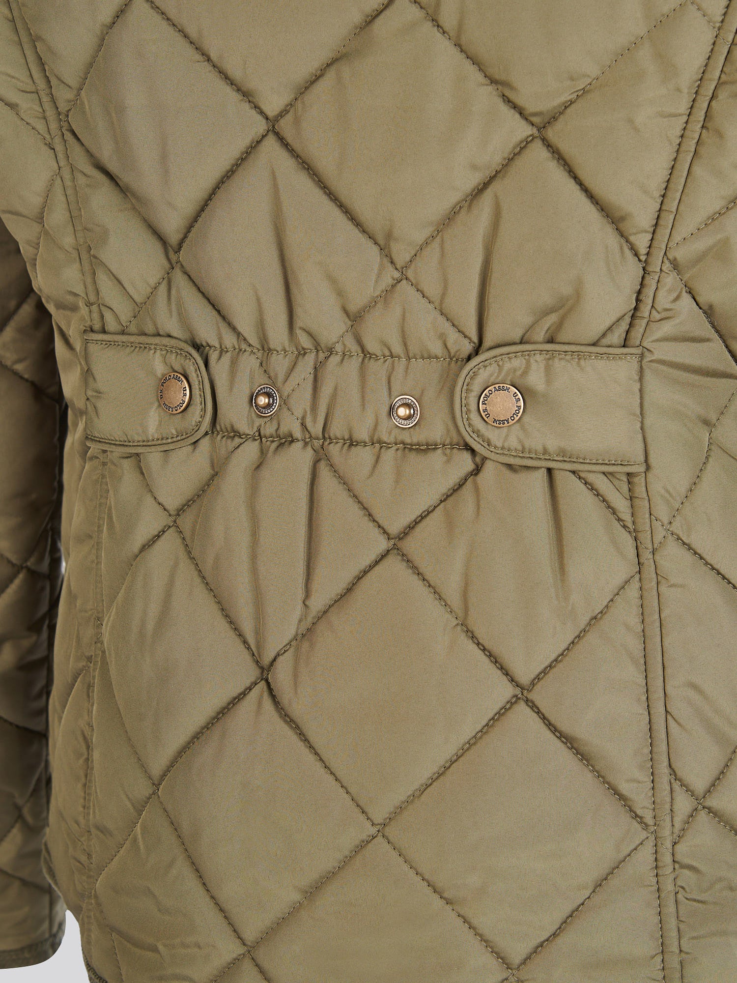 Womens Quilted Country Jacket in Kalamata Green - Image 11