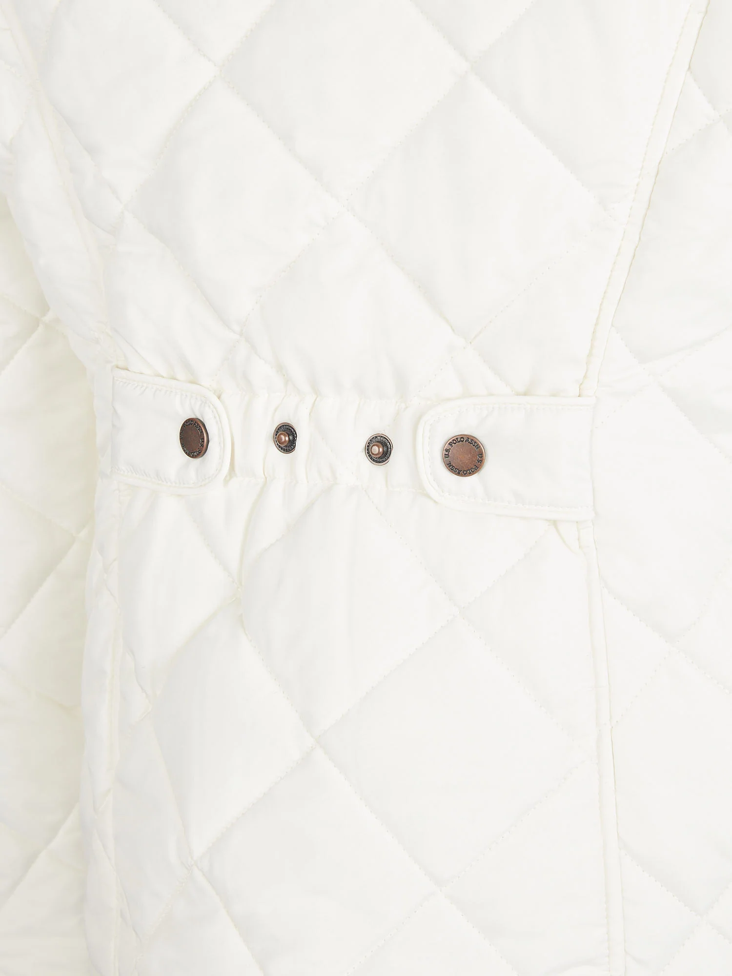 Womens Quilted Country Jacket in Marshmallow - Image 10