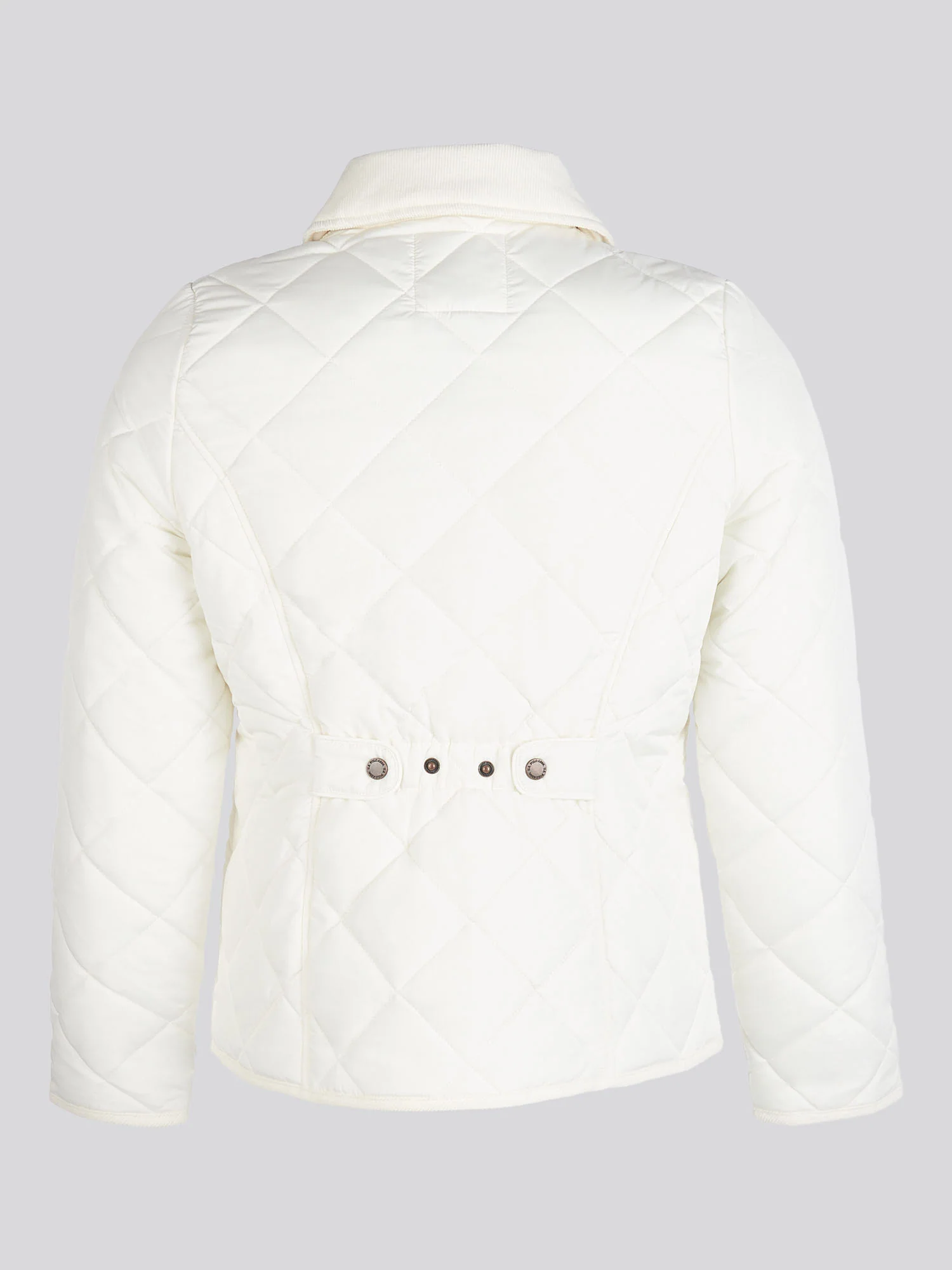 Womens Quilted Country Jacket in Marshmallow - Image 7