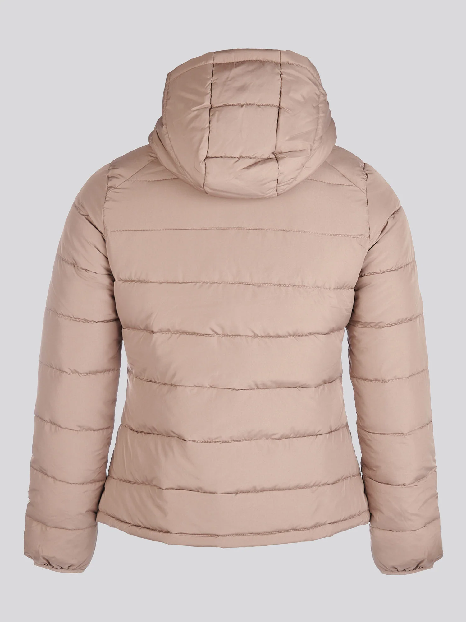 Womens Quilted Hooded Puffer Coat in Leafless Tree - Image 8