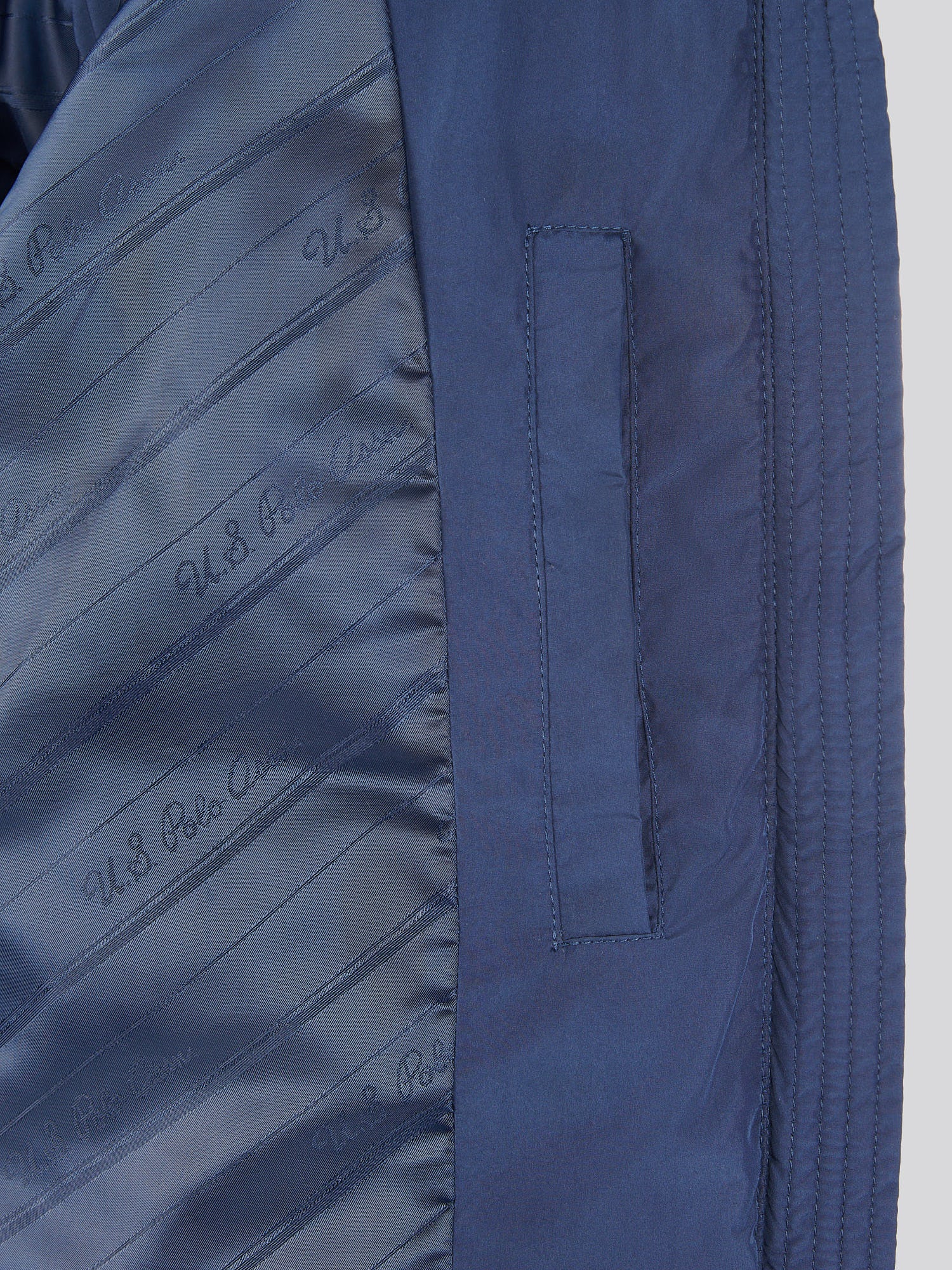 Womens Quilted Hooded Puffer Coat in Navy Iris - Image 14