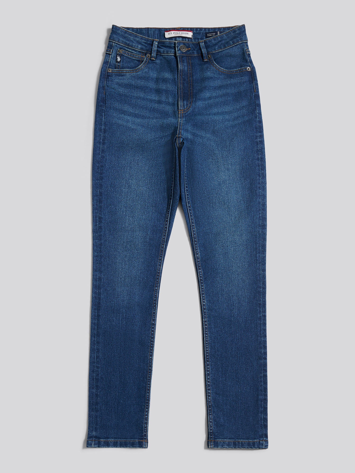 Womens Sculpture Skinny Fit in Mid Wash - Image 6