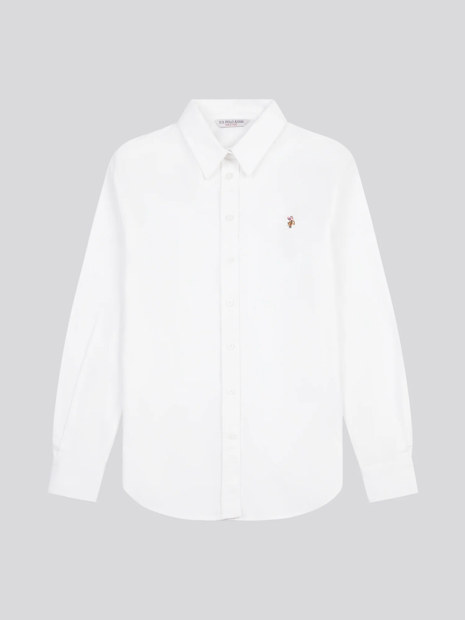 Womens Stretch Classic Fit Oxford Shirt in Bright White - Image 6