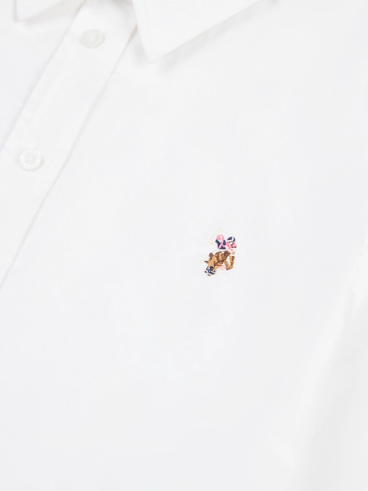 Womens Stretch Classic Fit Oxford Shirt in Bright White - Image 8