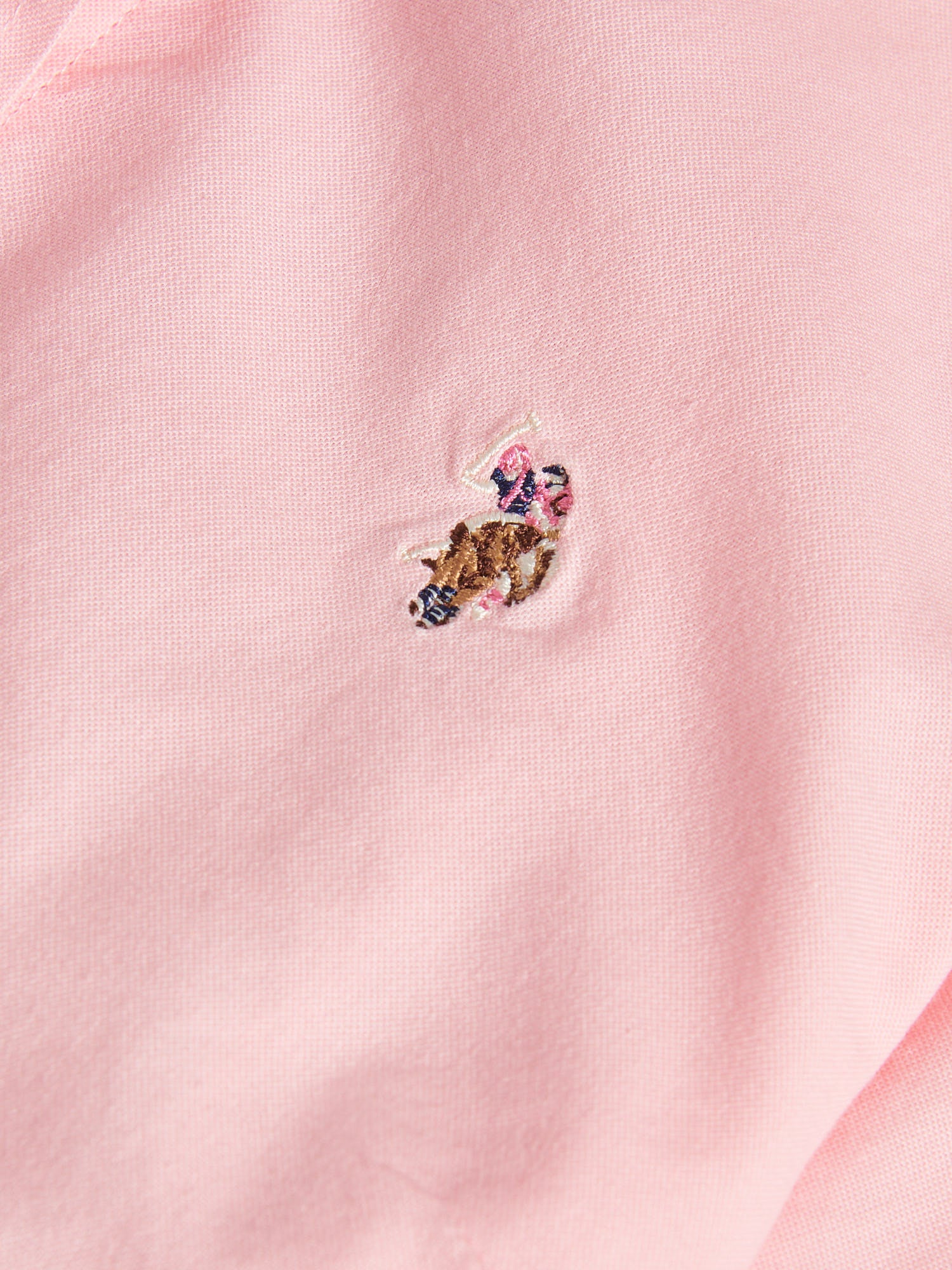 Womens Stretch Classic Fit Oxford Shirt in Crystal Rose - Image 9