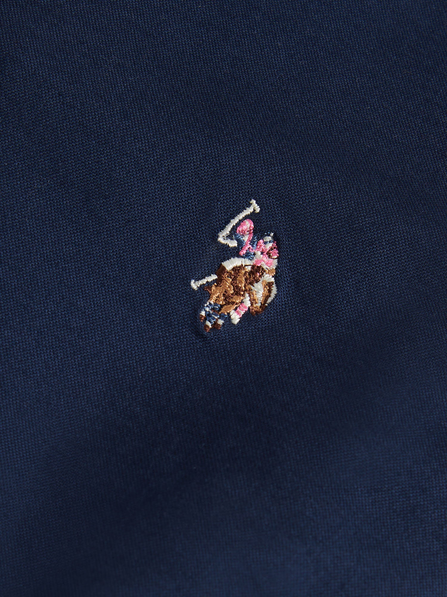 Womens Stretch Classic Fit Oxford Shirt in Navy Iris - Image 7