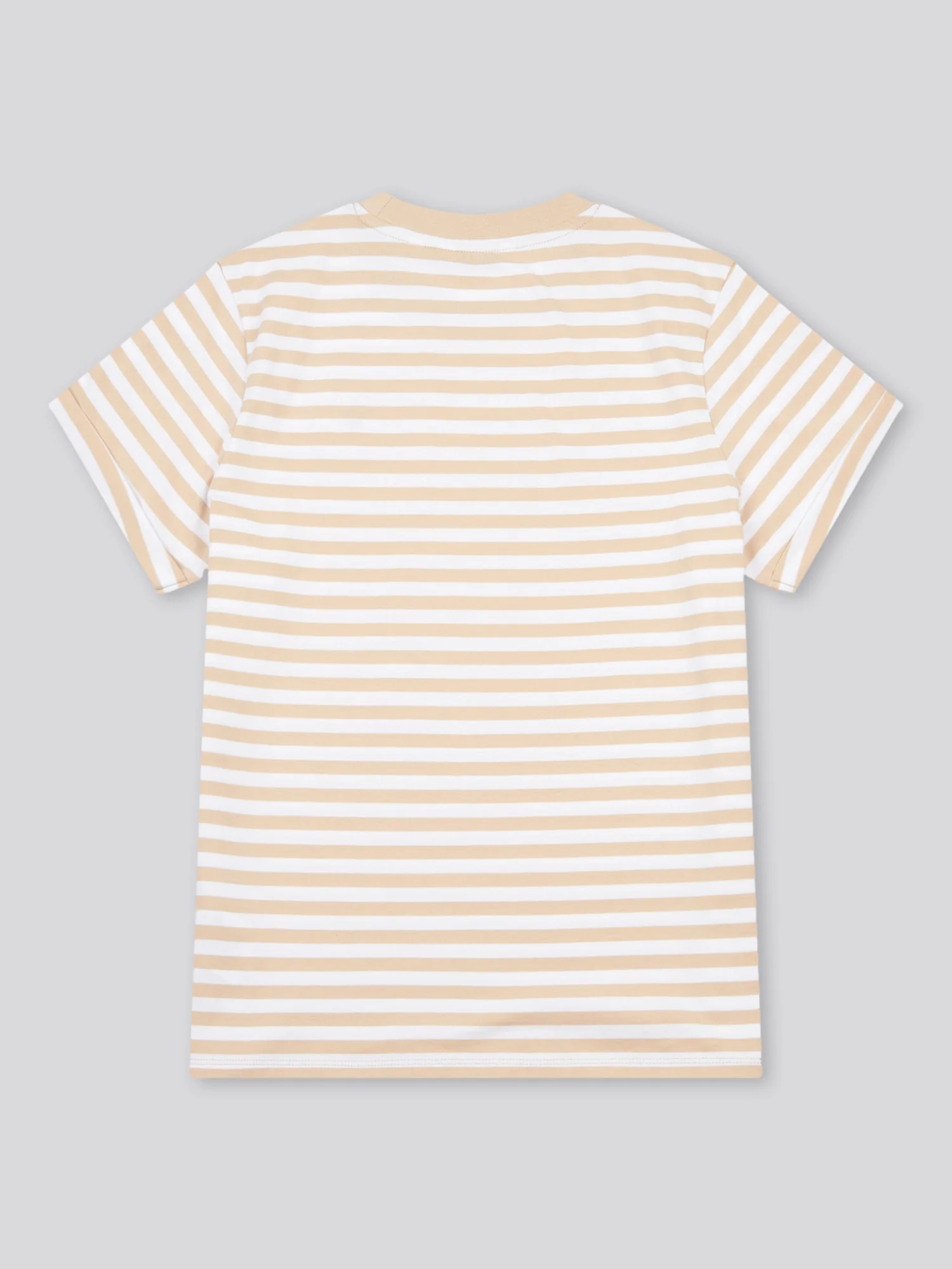 Womens Stripe Crew Neck T-Shirt Smoke Gray - Image 6