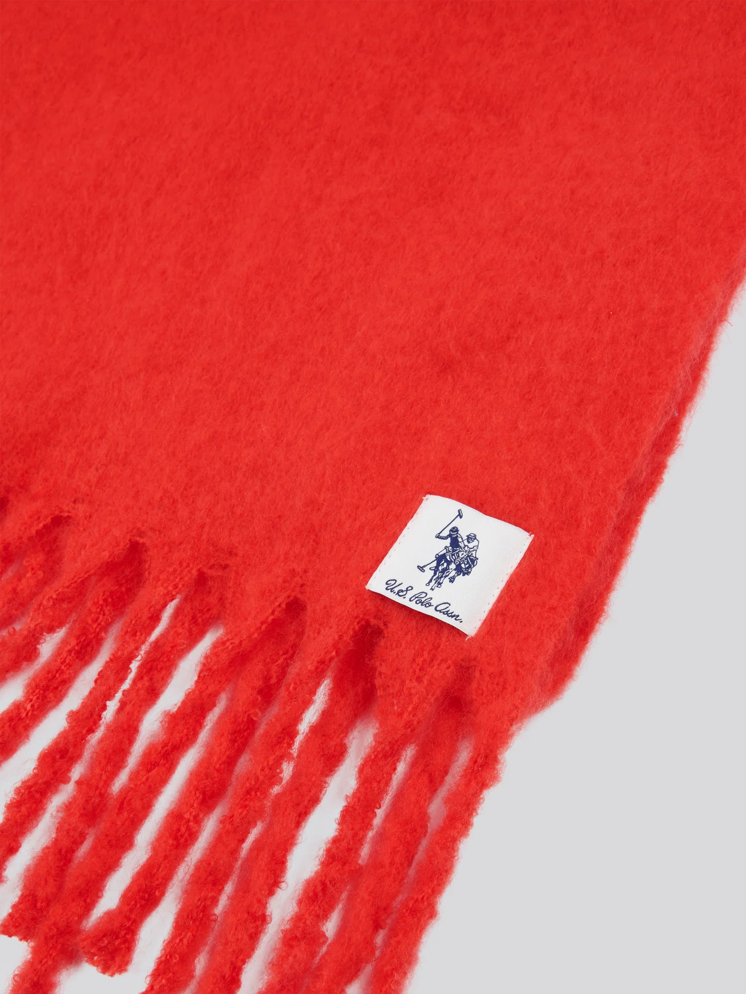 Womens Super Soft Brushed Large Scarf in Aura Orange - Image 3