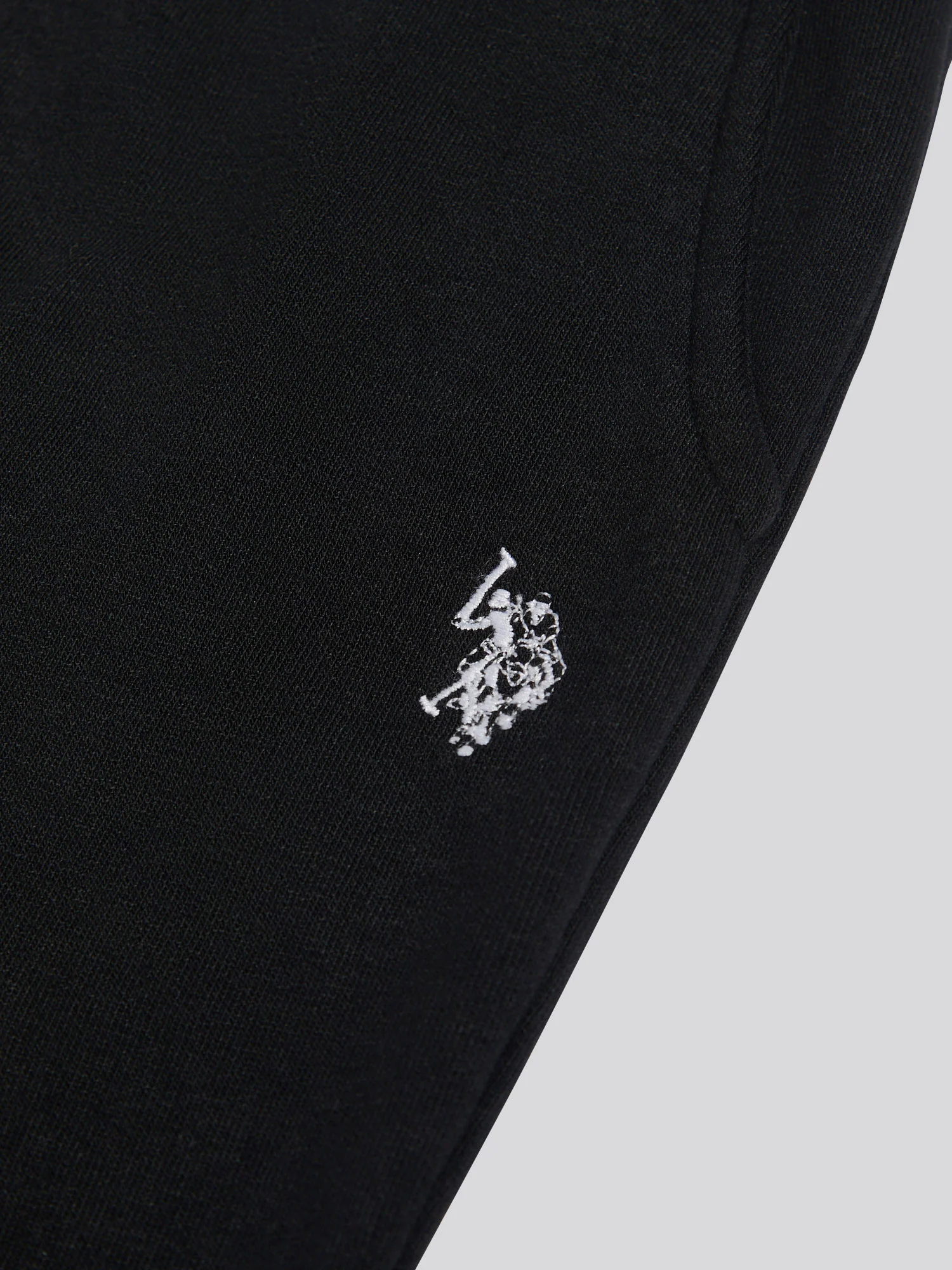 Womens Tonal Double Horsemen Roll Cuff Jogger in Black - Image 8