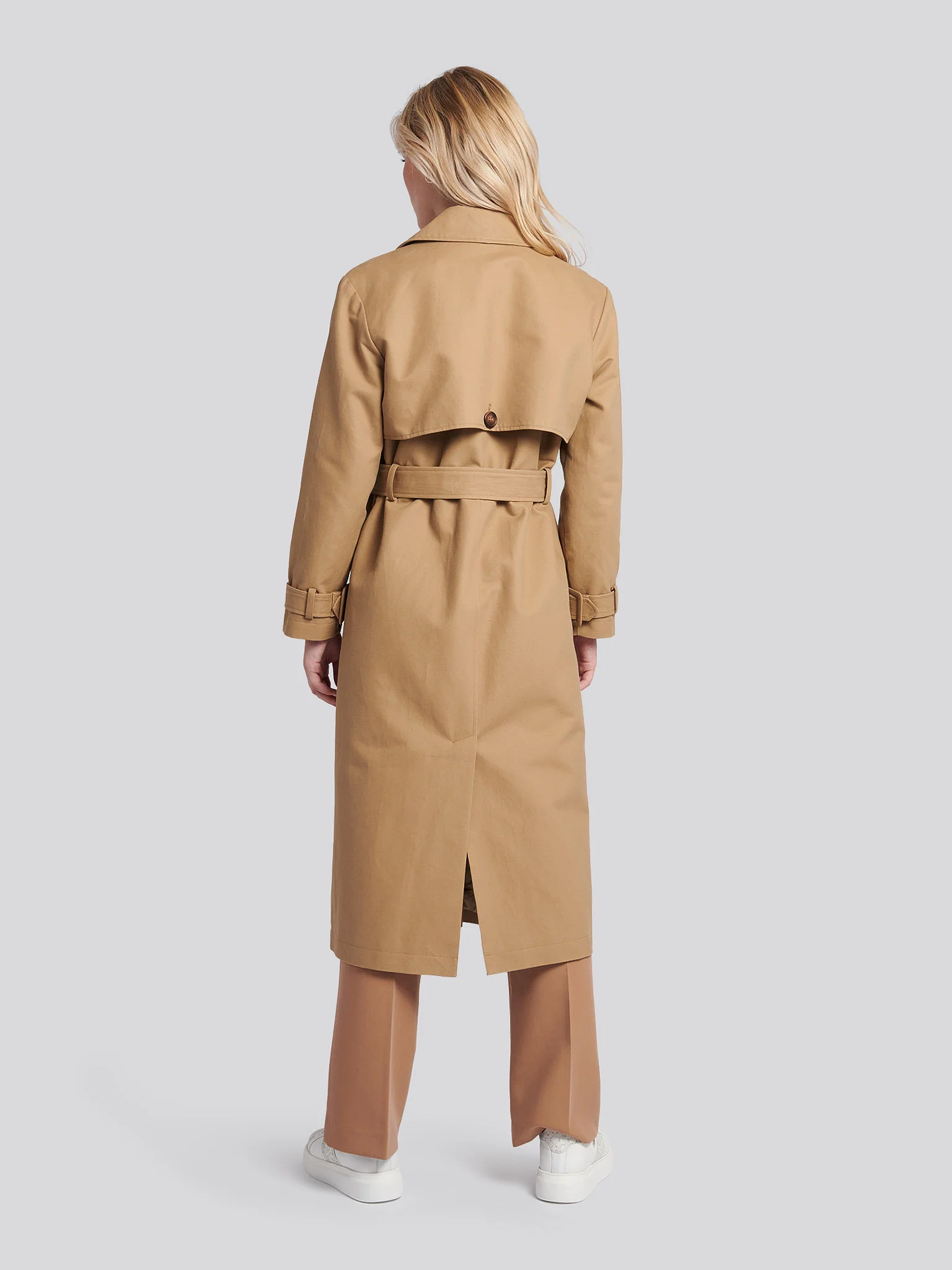 Womens Trench Coat in Incense - Image 4