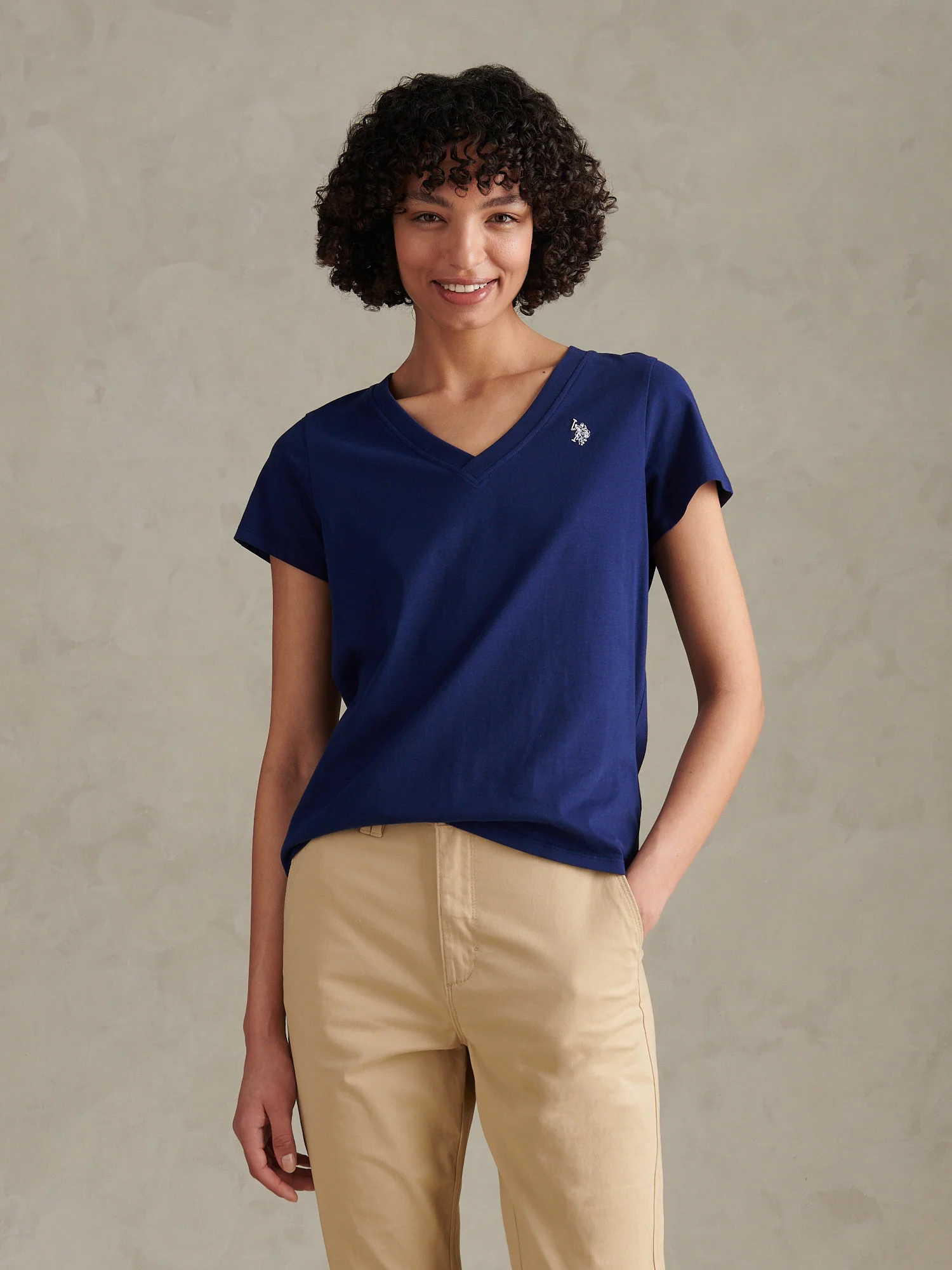 Womens V-Neck T-Shirt Marlin
