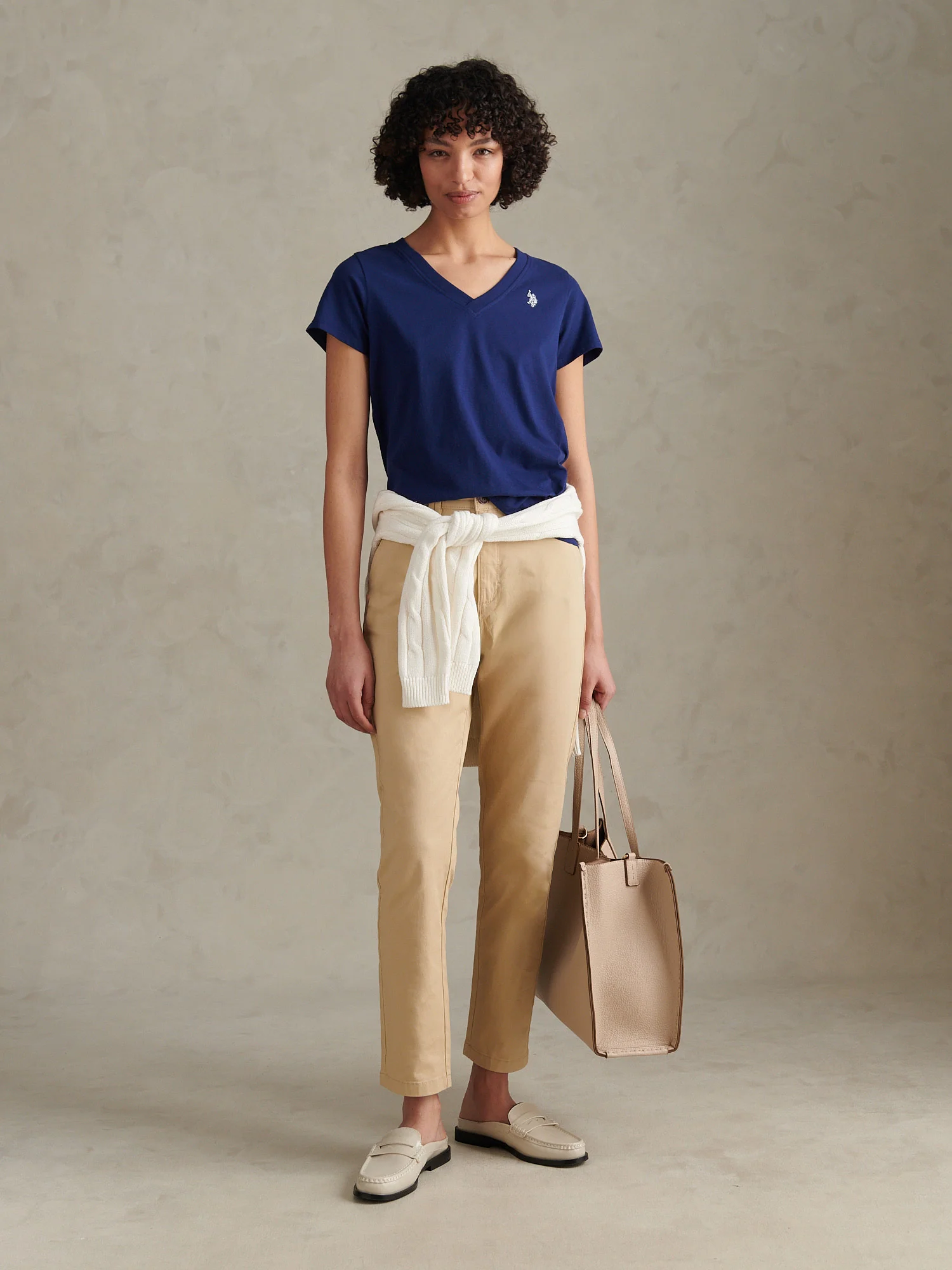 Womens V-Neck T-Shirt Marlin - Image 3
