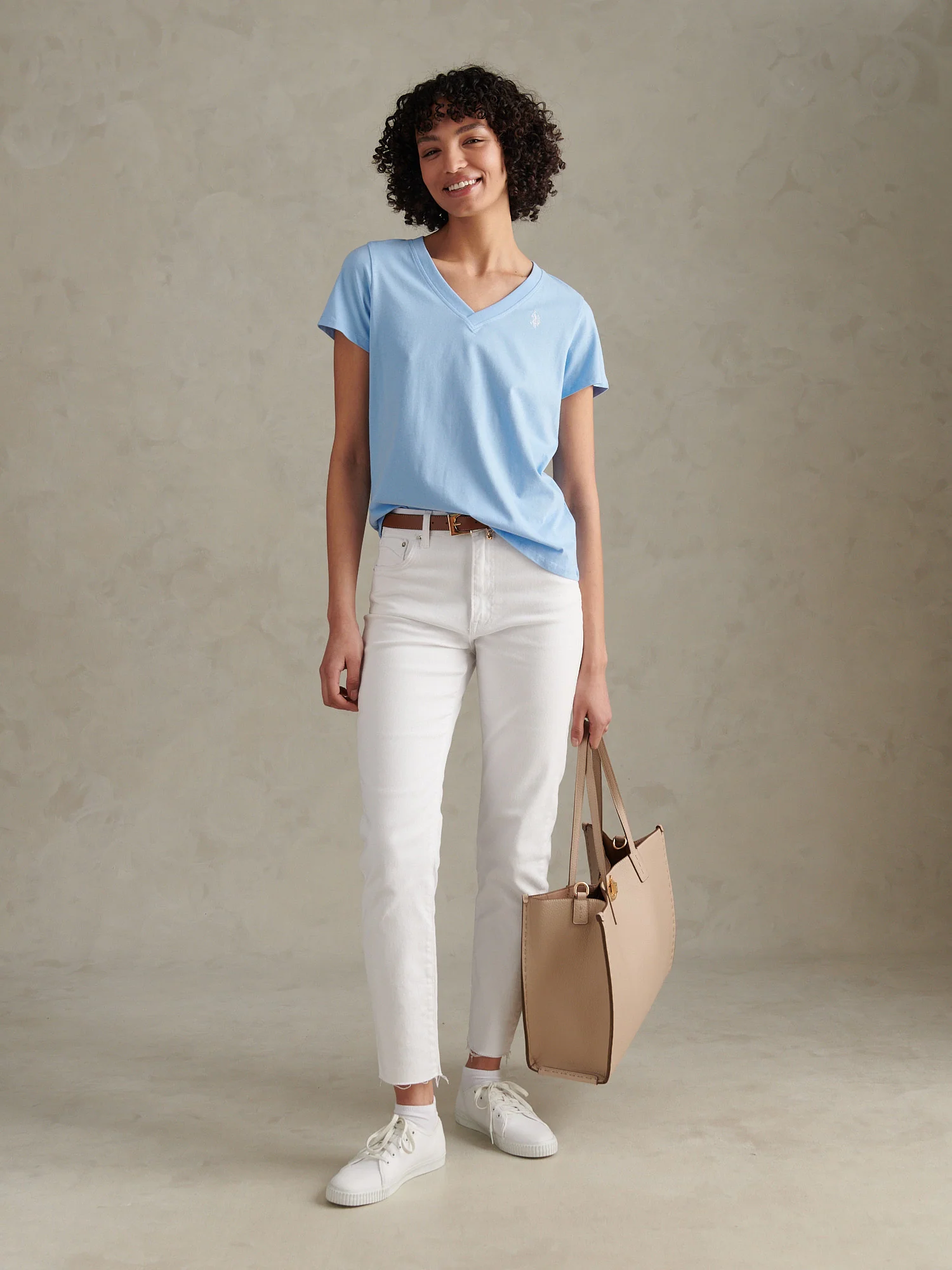 Womens V-Neck T-Shirt Open Air - Image 3